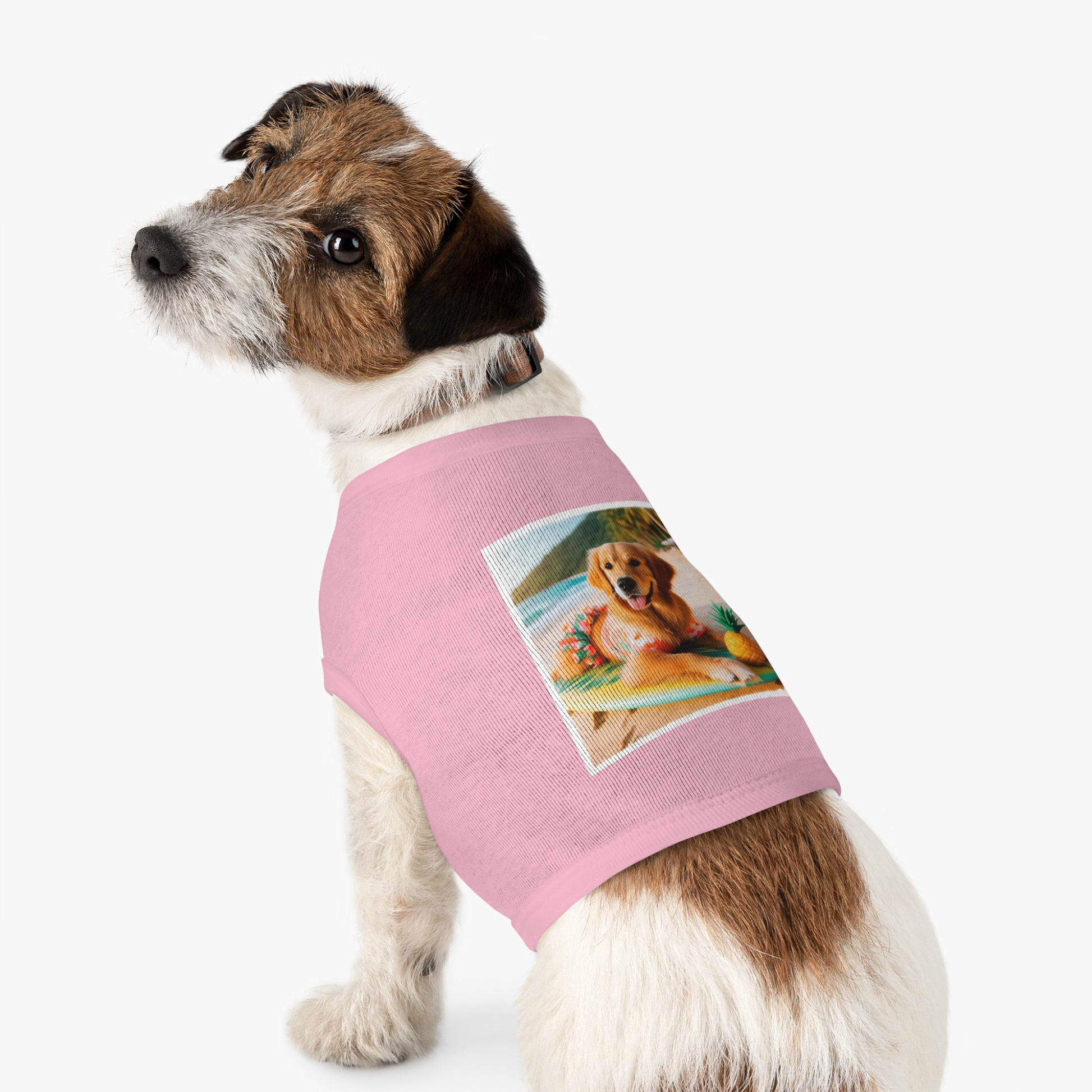 Golden Retriever pet tank top Pets Printify   