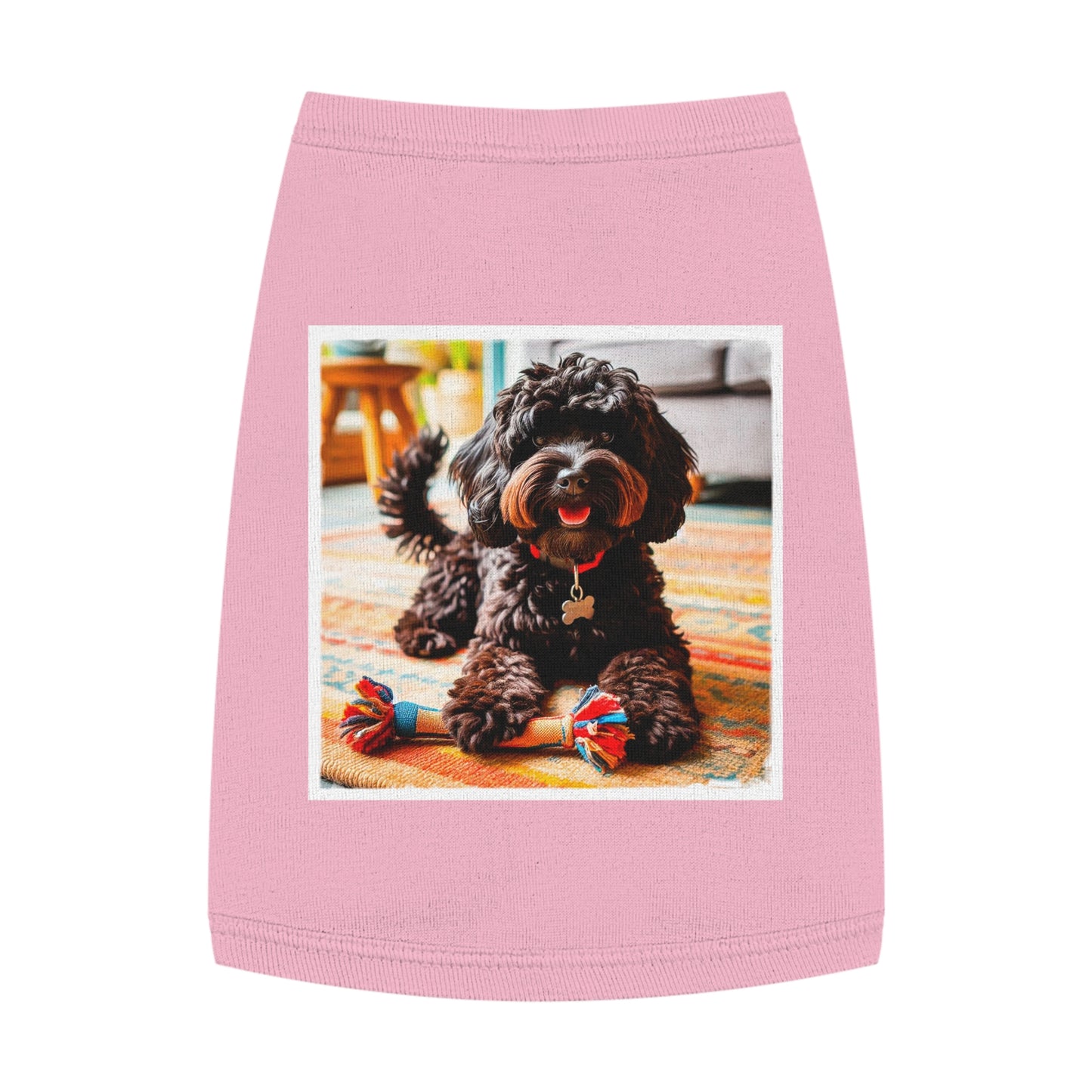 Pet Tank Top CockerPoo Pets Printify M Pink