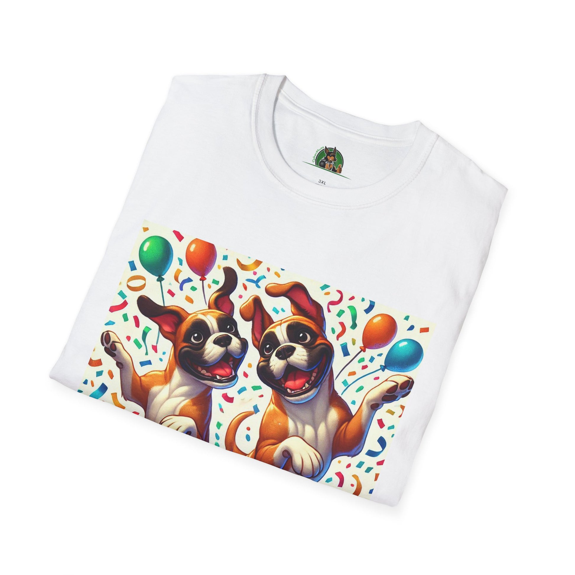 Boxer Dancing Dog T-Shirt - Fun and Playful Unisex Tee T-Shirt Printify