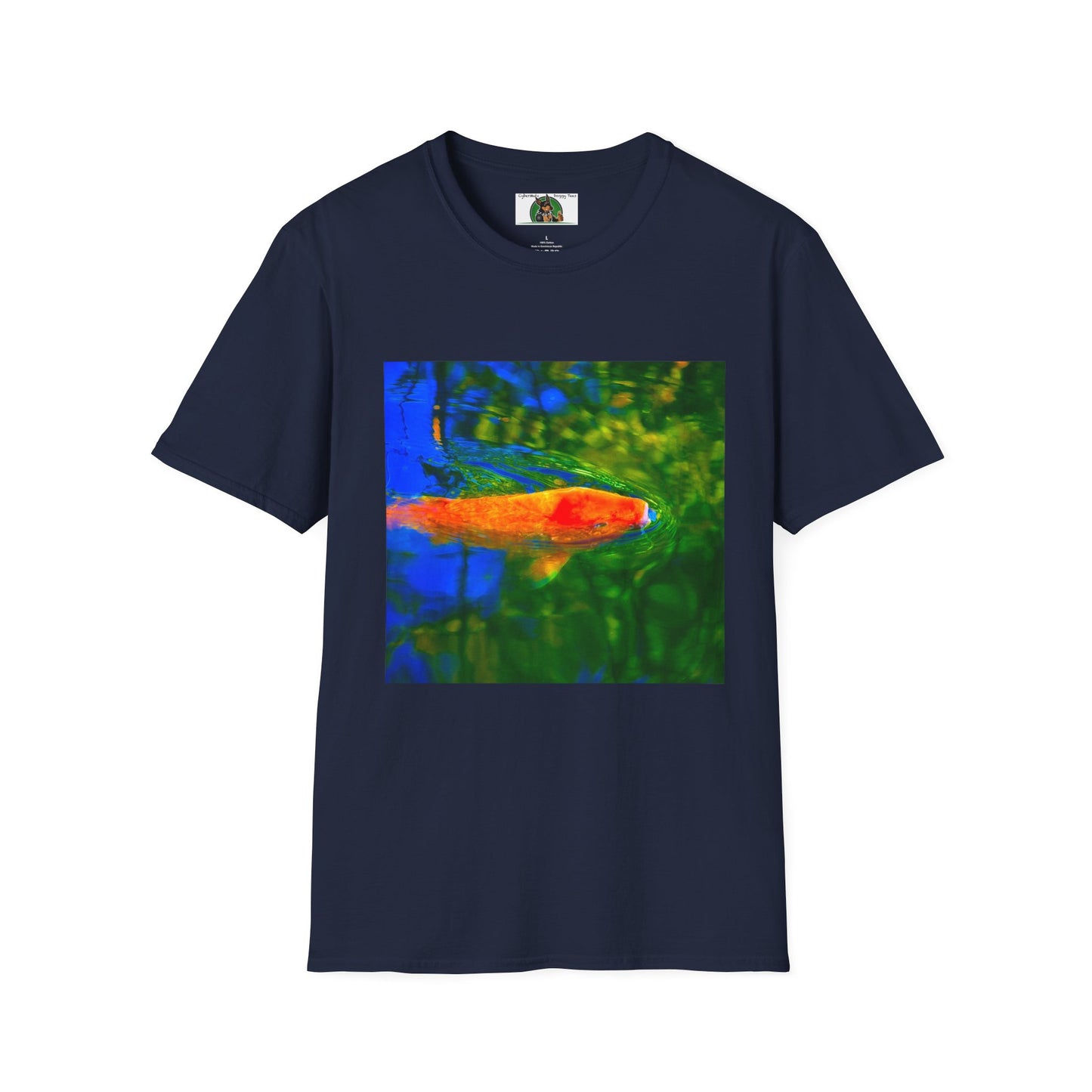 Mis·cel·la·ne·ous Koi T-Shirt Printify S Navy 