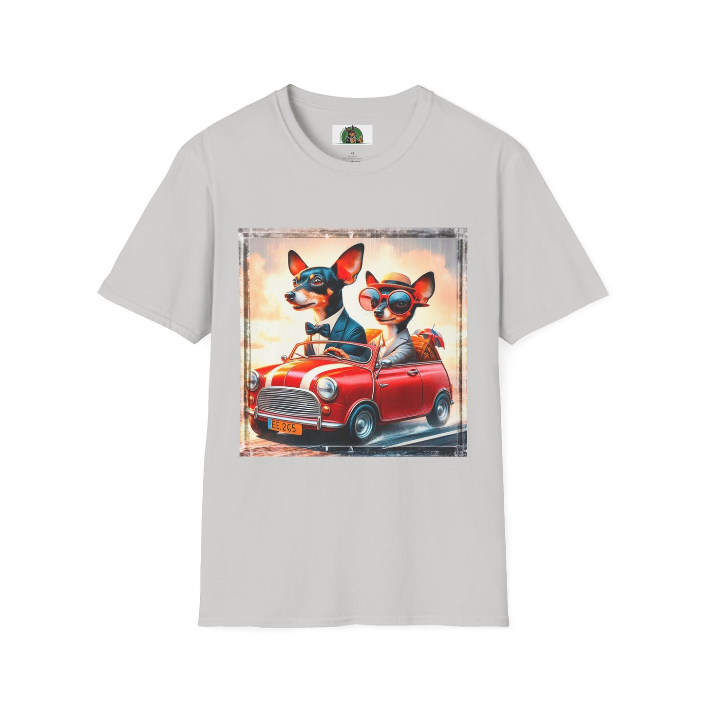 Wacky Rat Terrier T-Shirt T-Shirt Printify S Ice Grey 