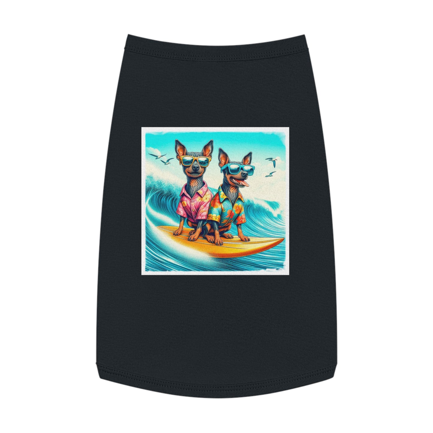 Mexican Hairless surfimg cutie shirt Pets Printify L Black