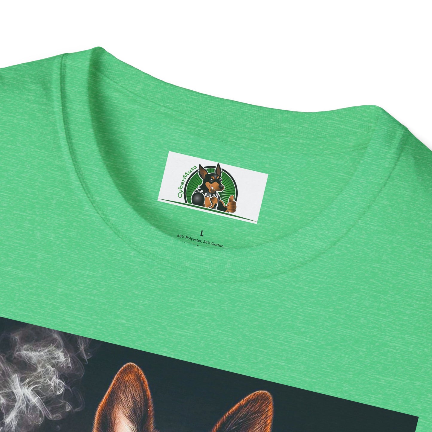 German Shepherd smoking shirt