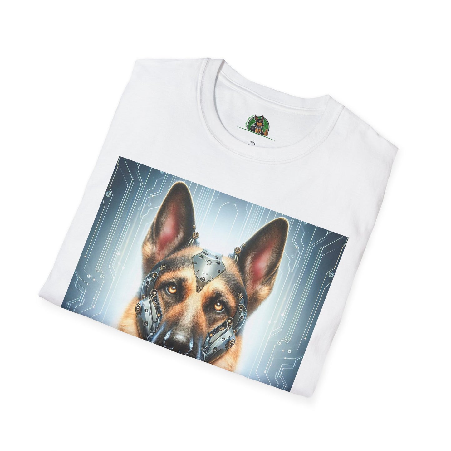German Shepherd metal man T-Shirt Printify