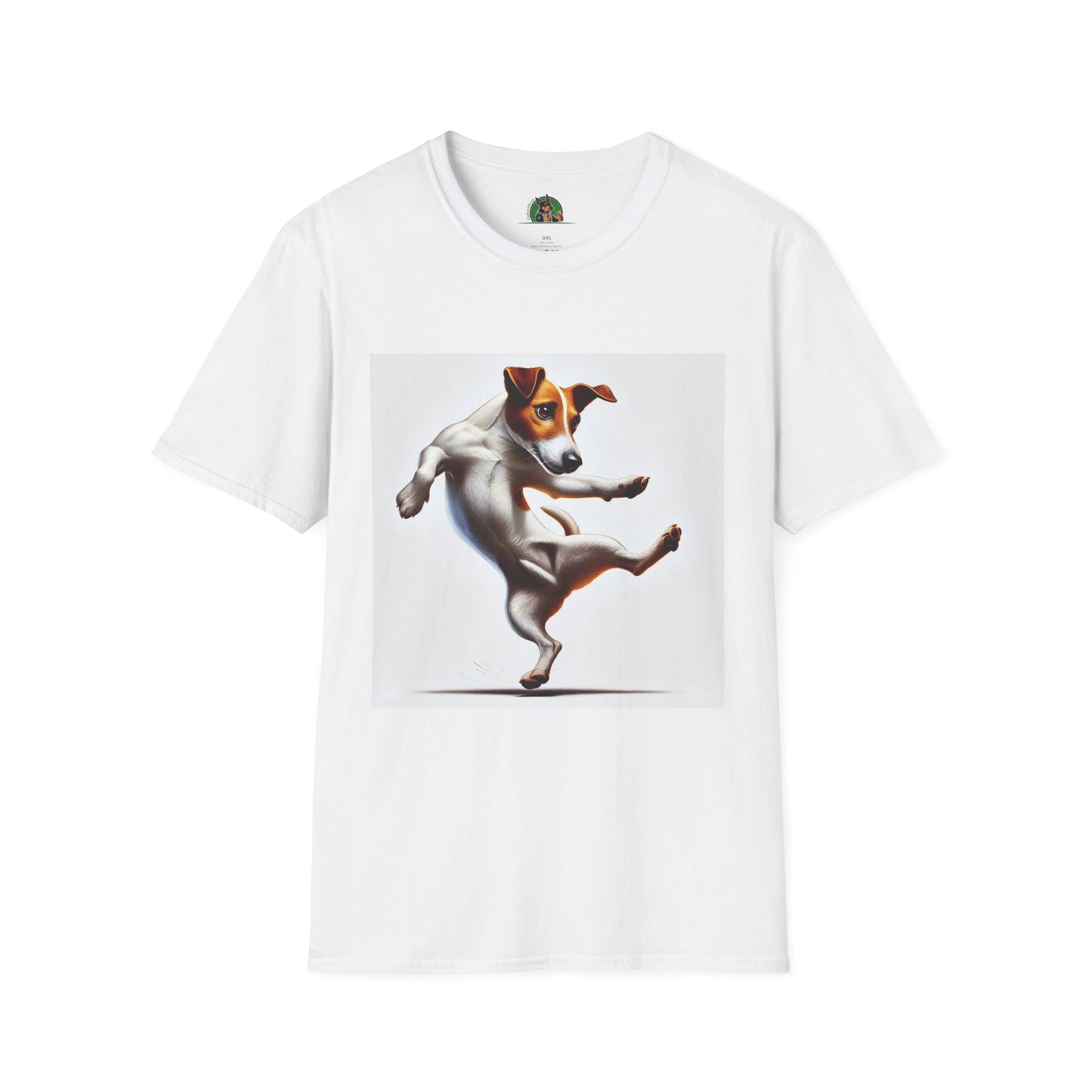 Dancing Jack Russell Tee T-Shirt Printify XS White