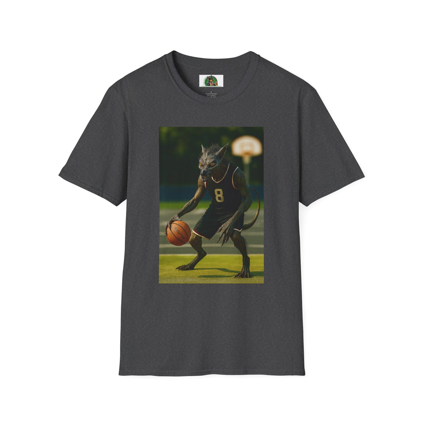 Chupacabra Basketball T-Shirt Sports T-Shirt Printify Dark Heather XS
