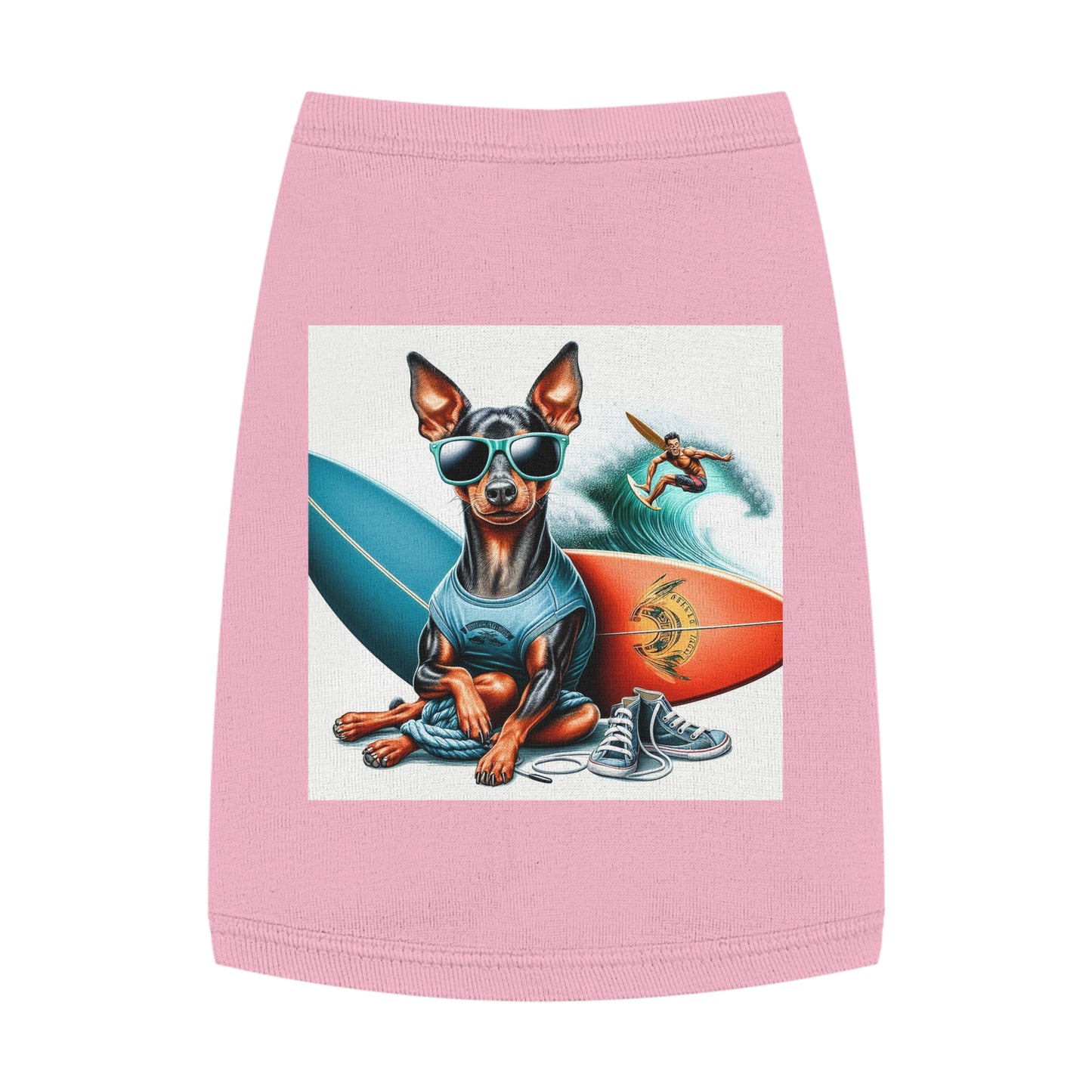 Dog Tank Top - Min Pin Tank Tops Pets Printify   