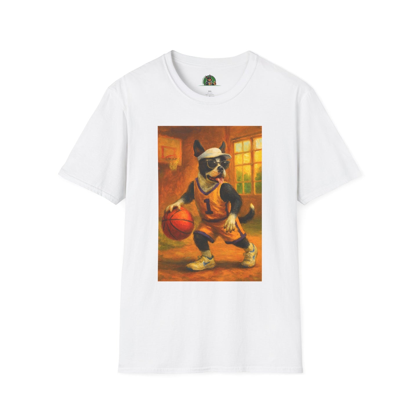 Sports Beagle Basketball T-Shirt T-Shirt Printify White XS