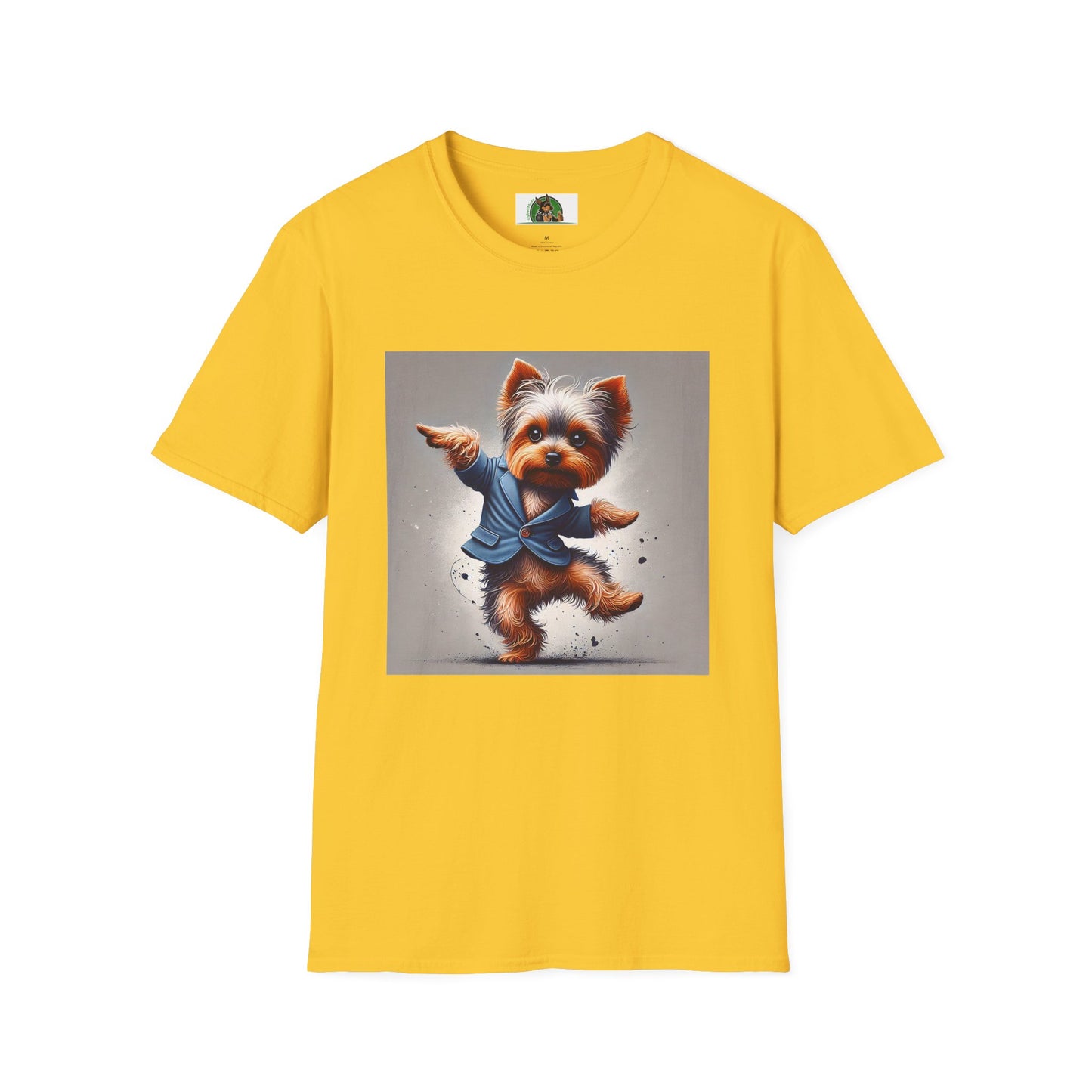 Yorkie Dancing T-Shirt T-Shirt Printify S Daisy