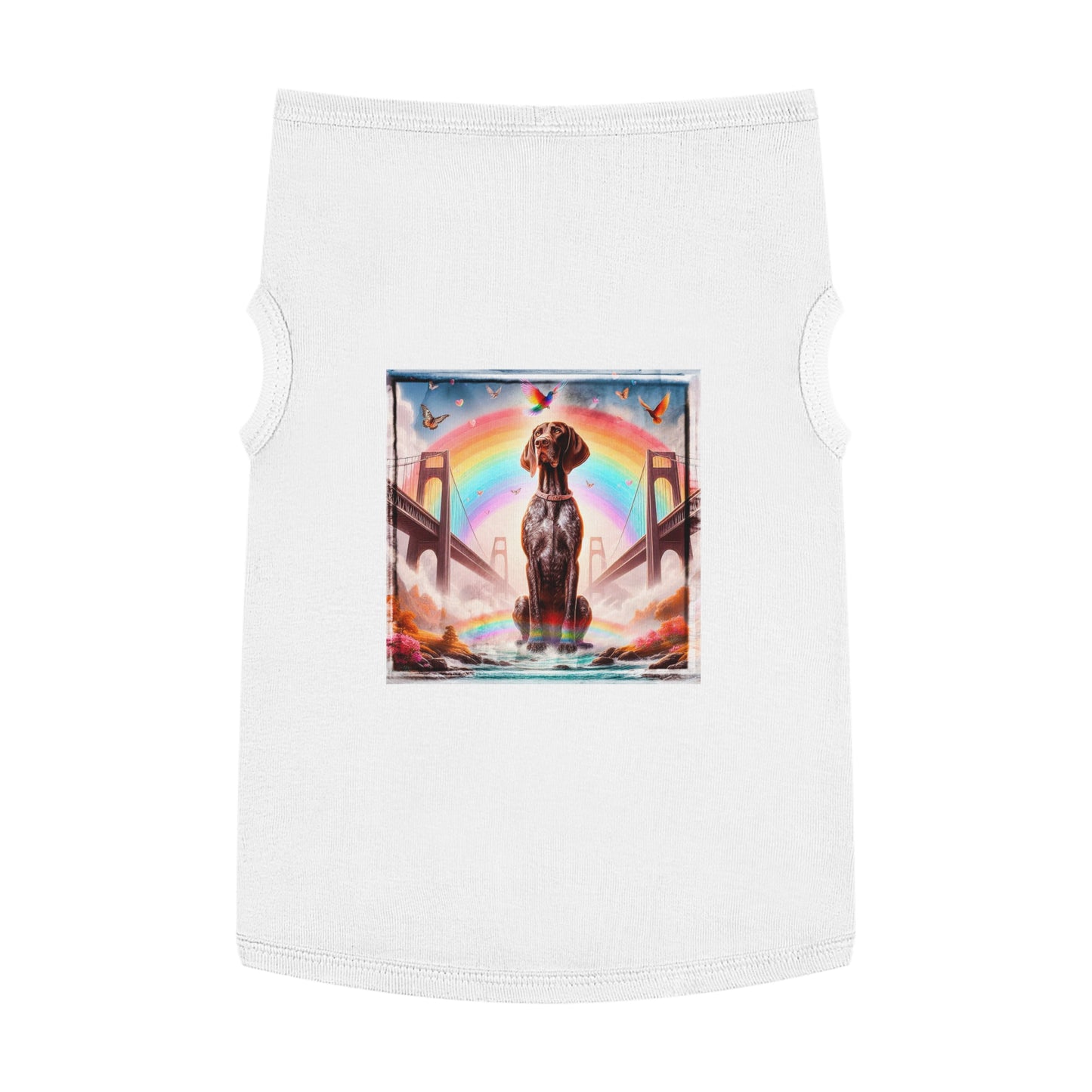 Pet Tank Top German Shorthaired Pointer Pets Printify XL White 