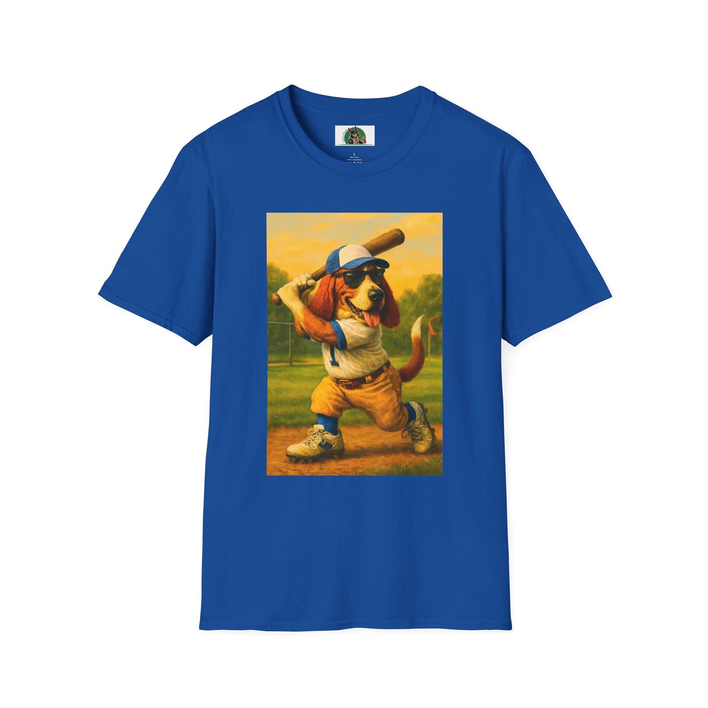 Sports Baseball Bassett Hound T-Shirt T-Shirt Printify Royal XS