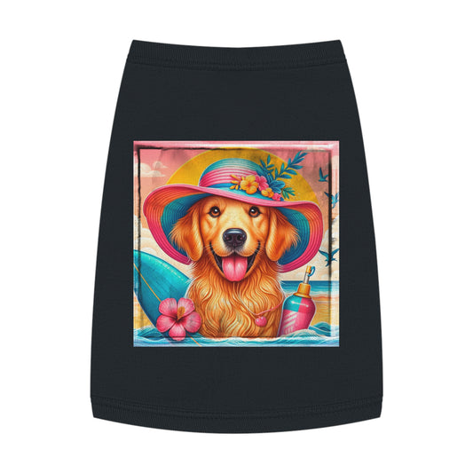 Golden Retriever pretty hat shirt Pets Printify M Black