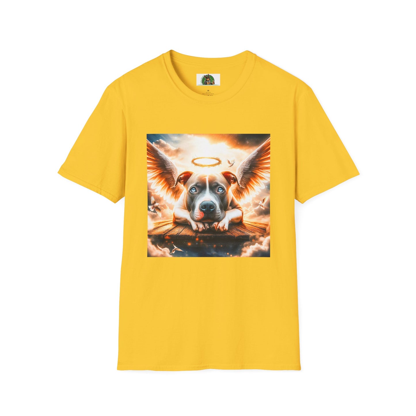 Pit bull heaven and clouds shirt T-Shirt Printify S Daisy
