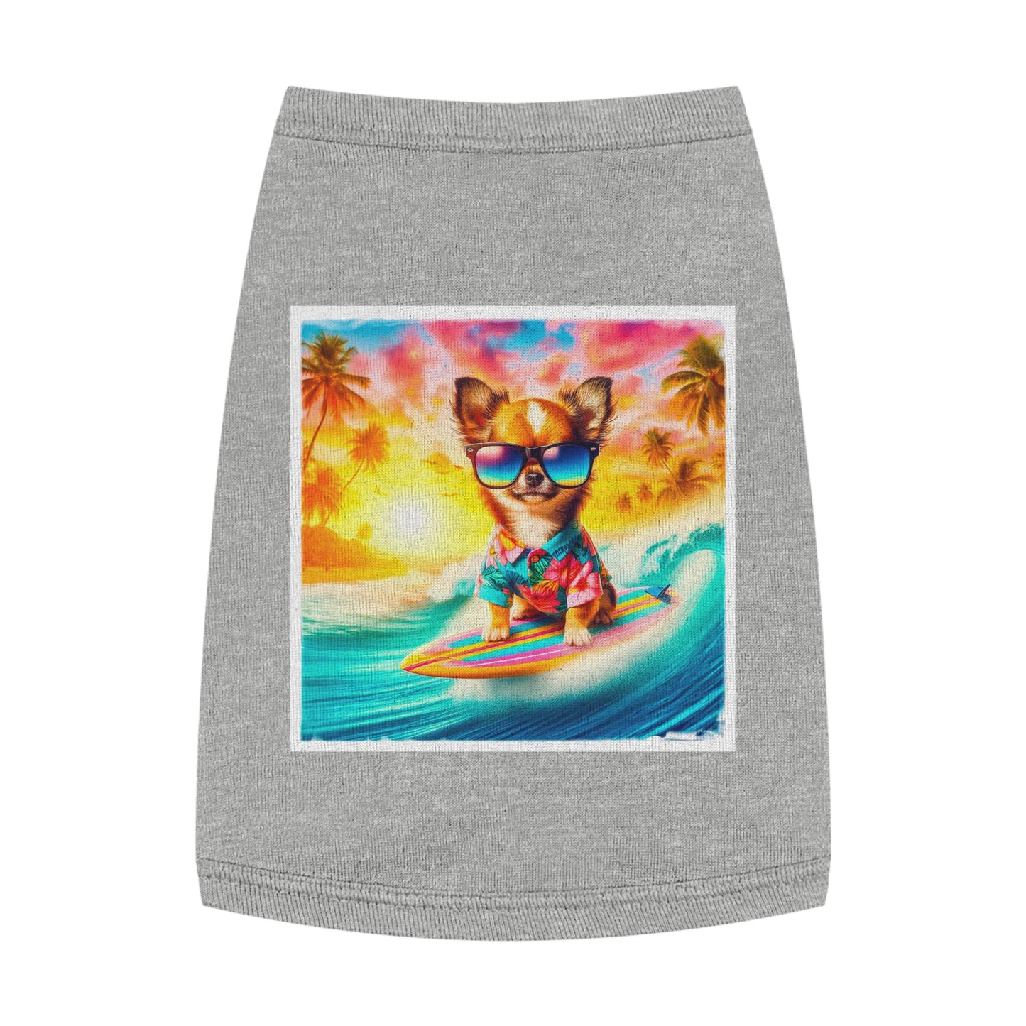 Pet Tank Top Chihuahua Pets Printify M Heather