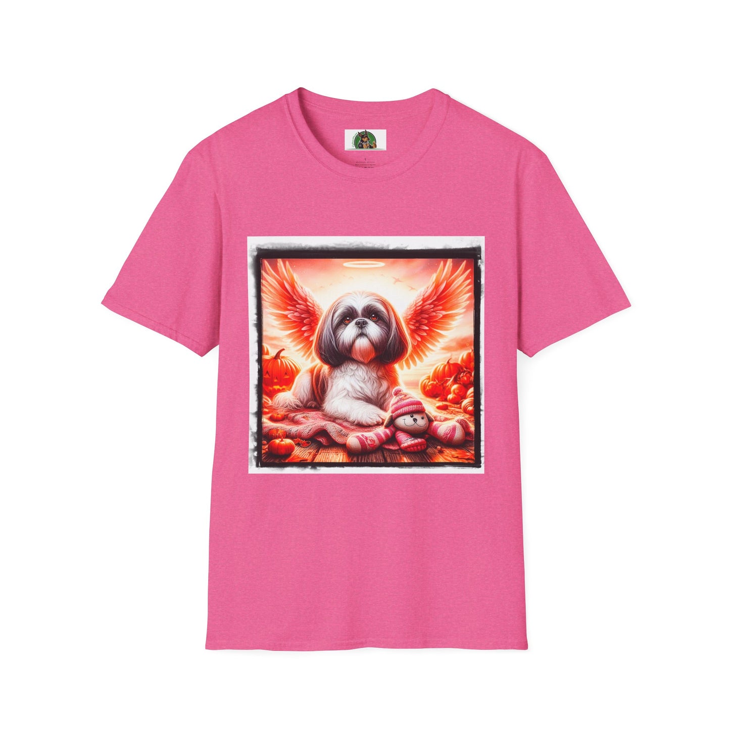 Shih Tzu T-Shirt Printify S Heather Heliconia 