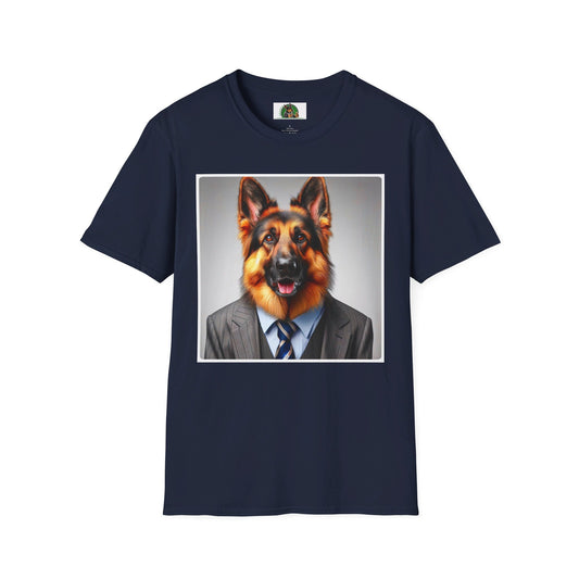 German Shepherd T-Shirt Printify Navy S 