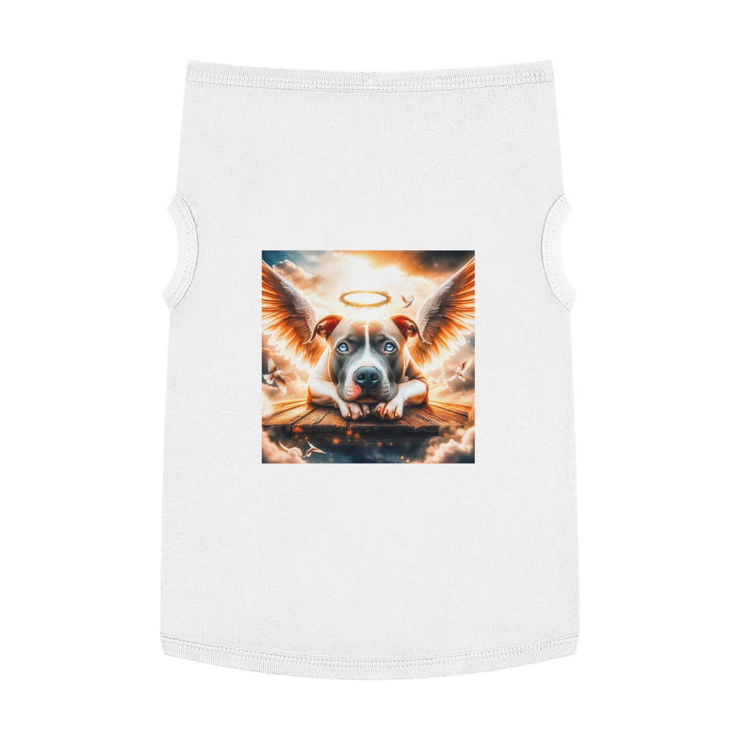 Pet Tank Top Pit Bull Pets Printify XL White