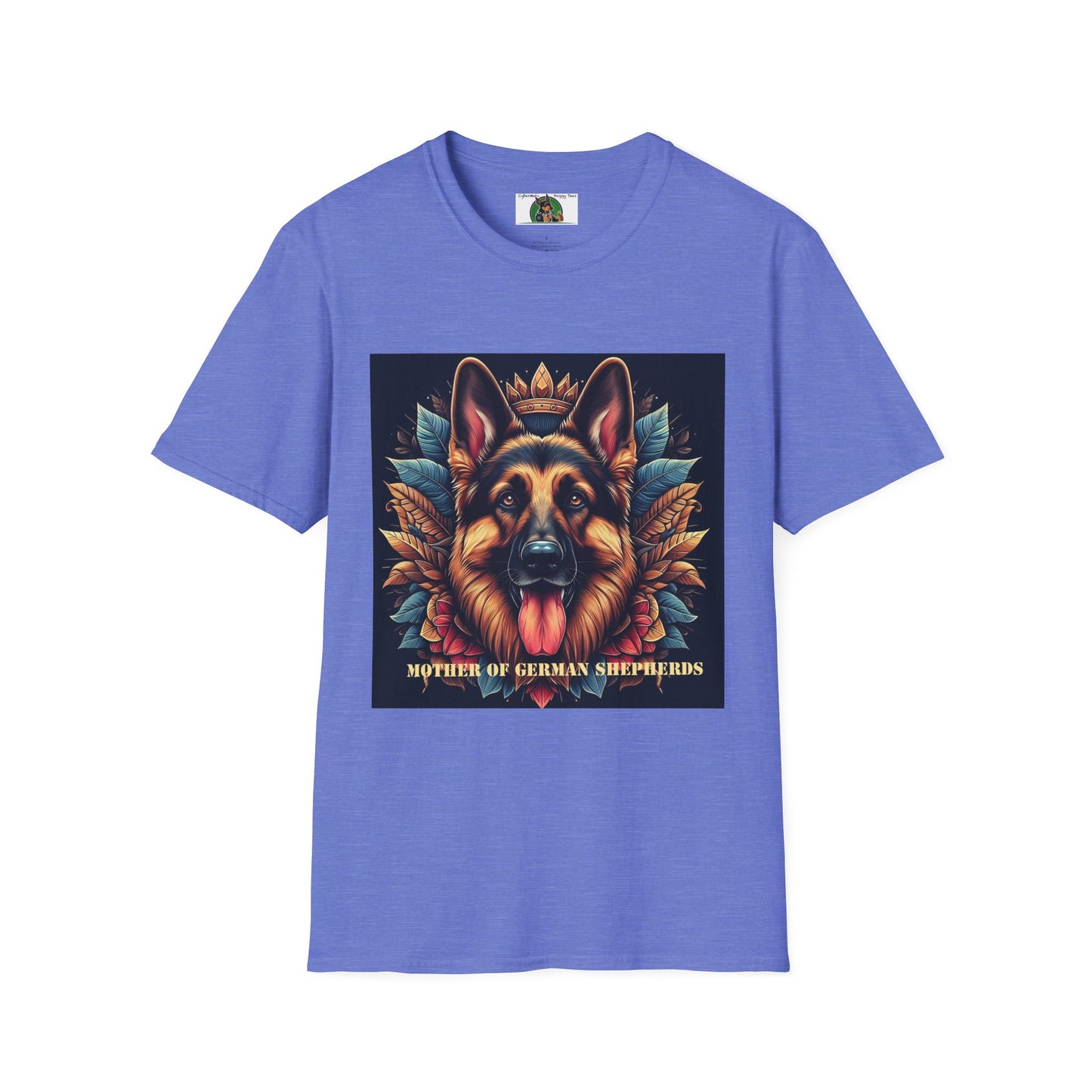 Mis·cel·la·ne·ous German Shepherd "Mother of German Shepherds" T-Shirt Printify S Heather Royal 