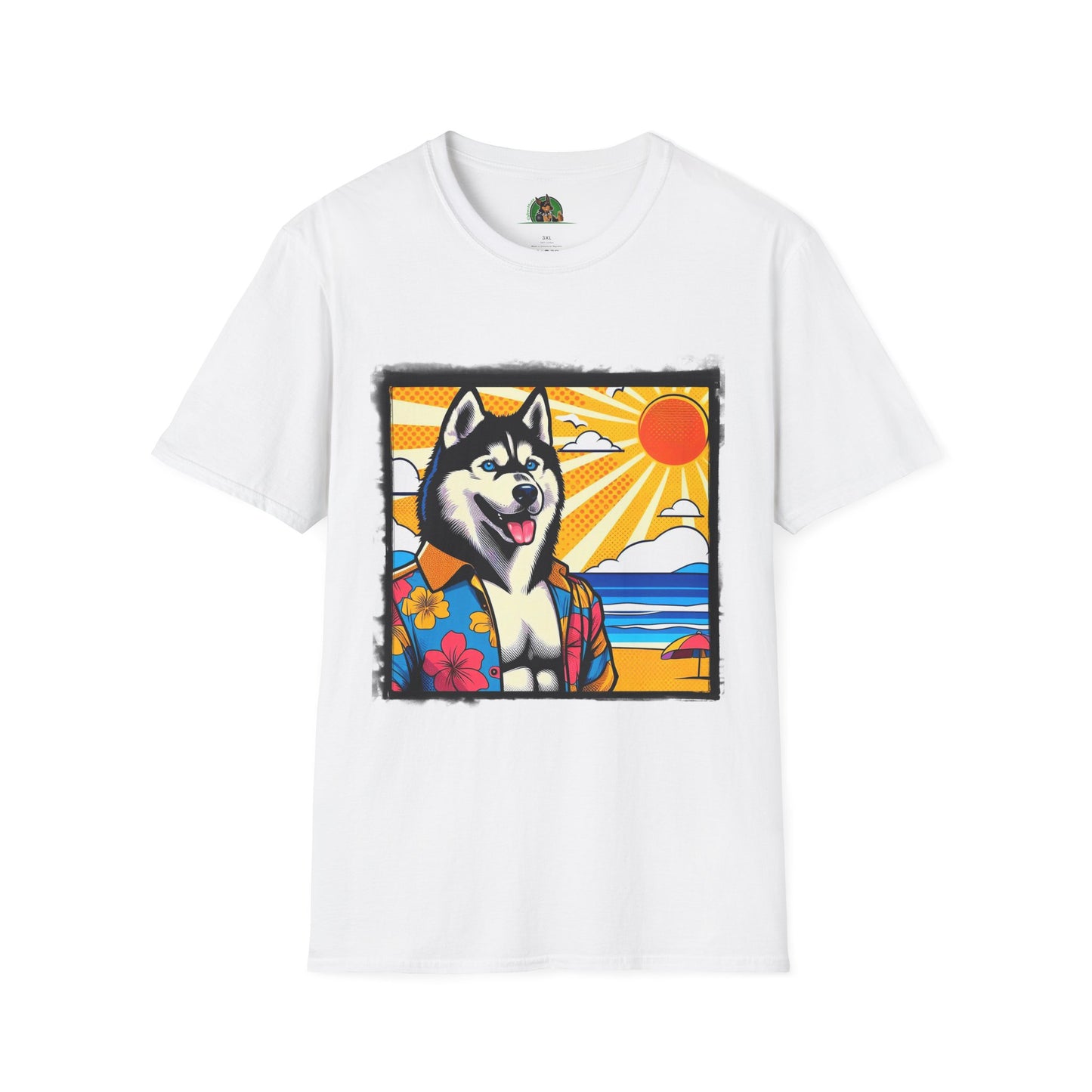 Husky T-Shirt Printify XS White