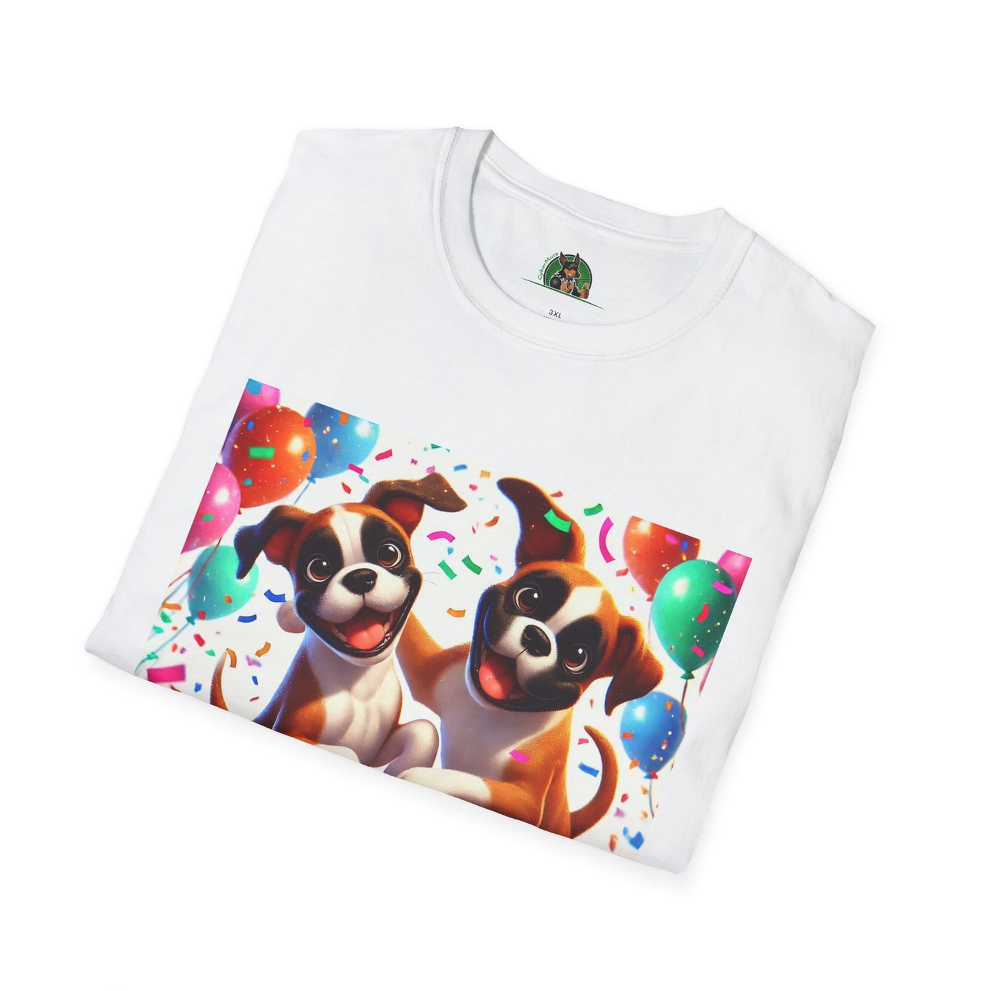 Boxer Dancing Dog T-Shirt - Fun and Playful Unisex Tee T-Shirt Printify