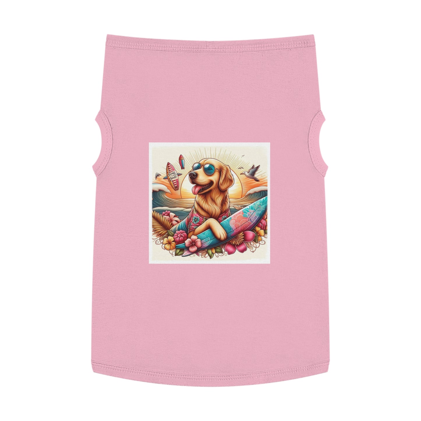 Golden Retriever pet tank top Pets Printify XL Pink 