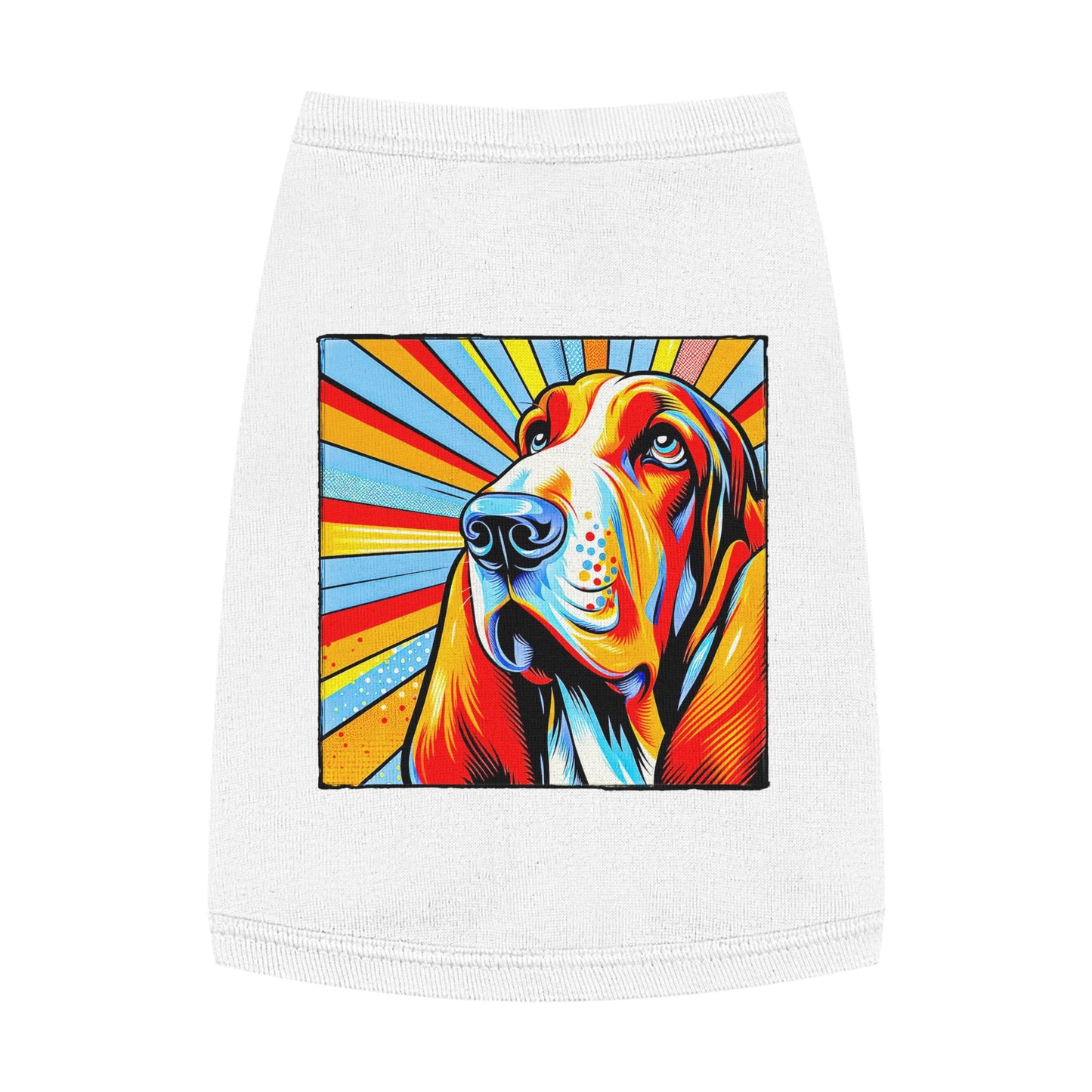 Pet Tank Top Basset Hound Pets Printify M White