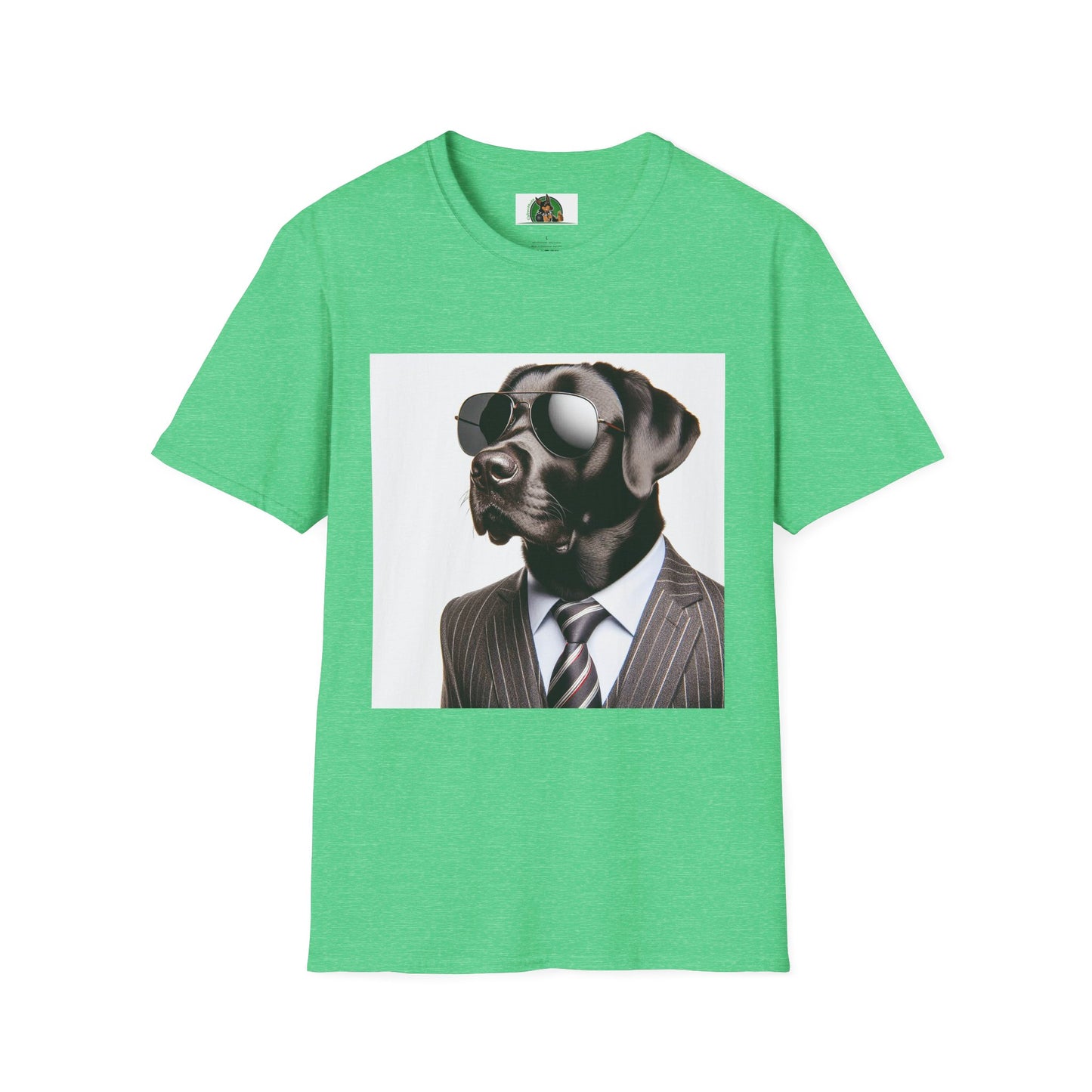 Labrador Retriever T-Shirt Printify S Heather Irish Green 