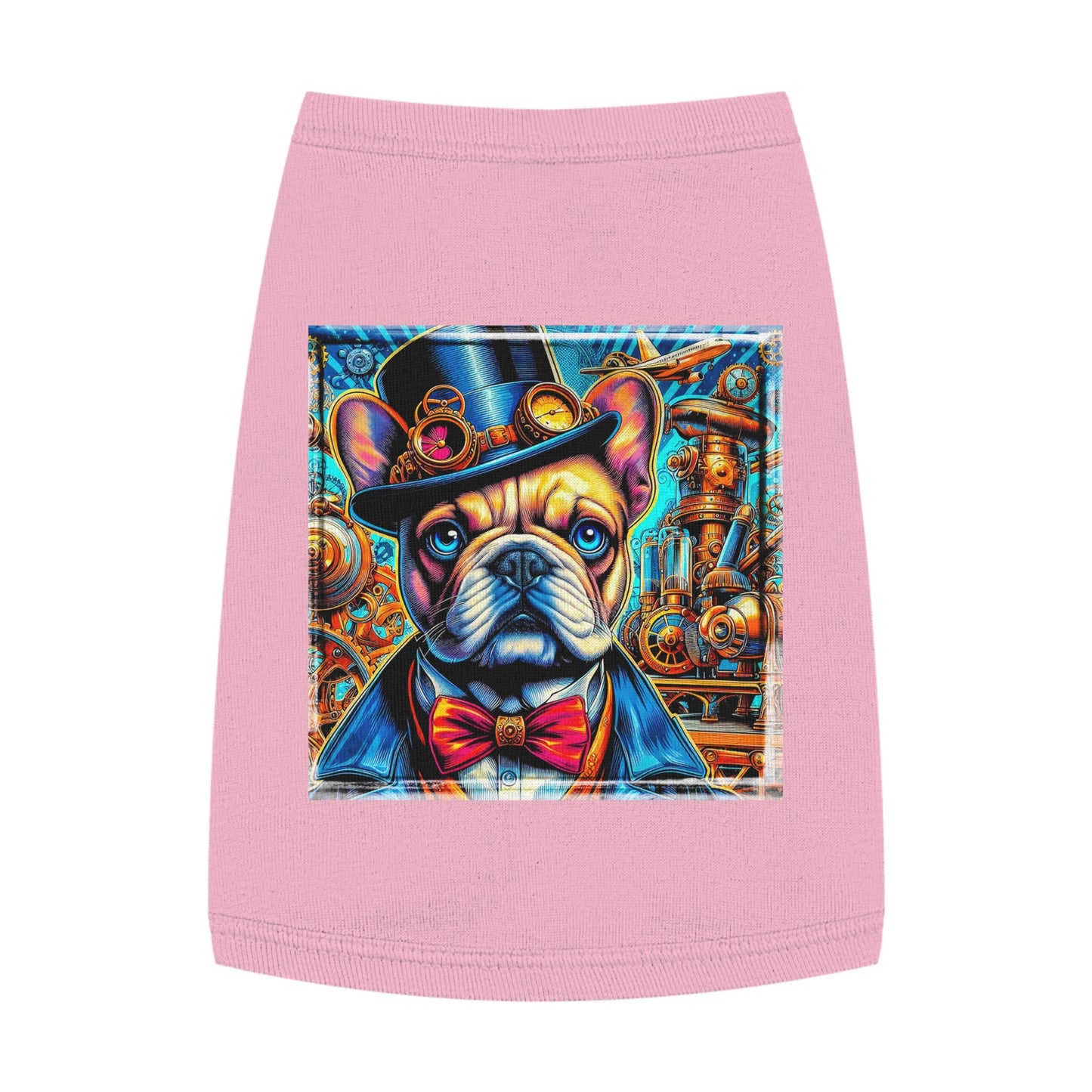 Pet Tank Top French Bulldog Pets Printify M Pink