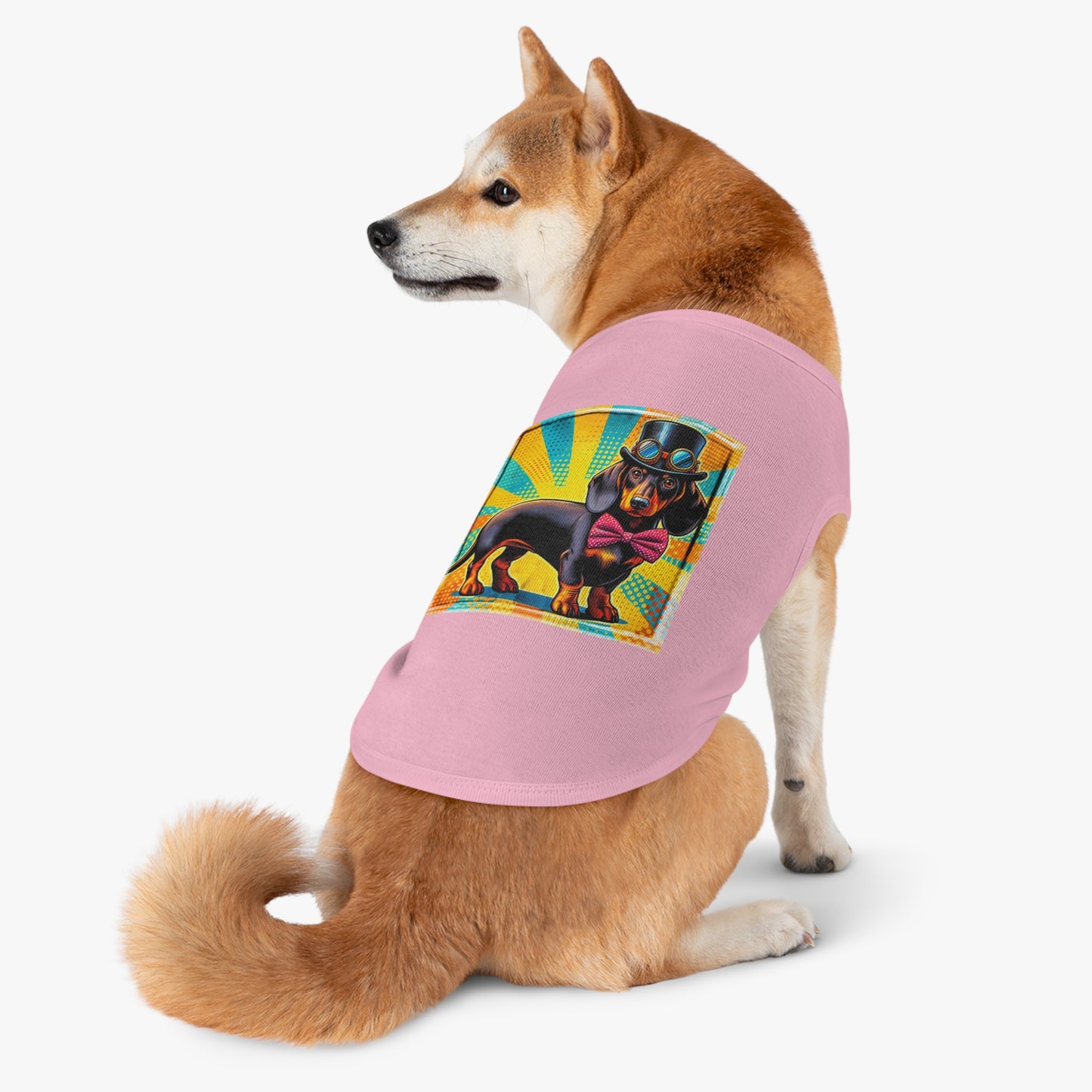 Pet Tank Top Dachshund colorful steampunk t shirt