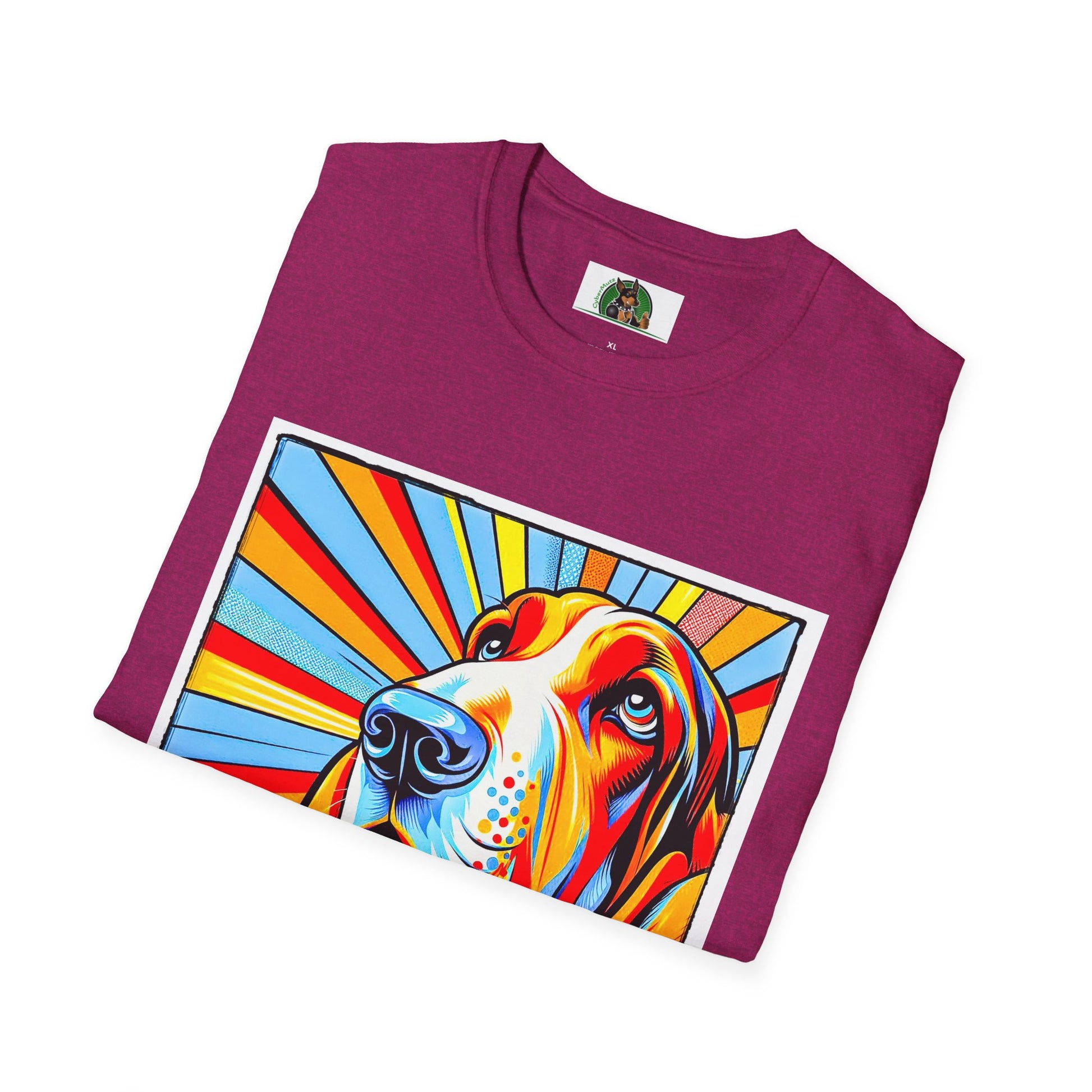 Basset Hound Pop Art Shirt T-Shirt Printify   