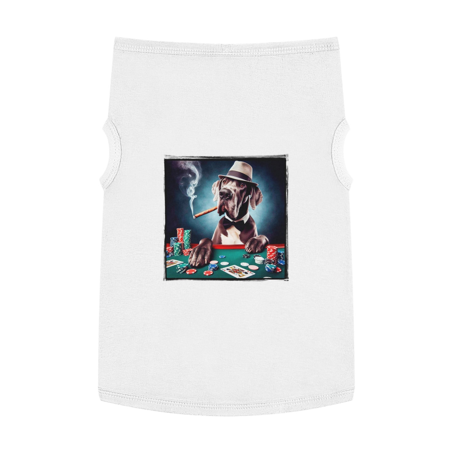 Pet Tank Top Great Dane Pets Printify XL White