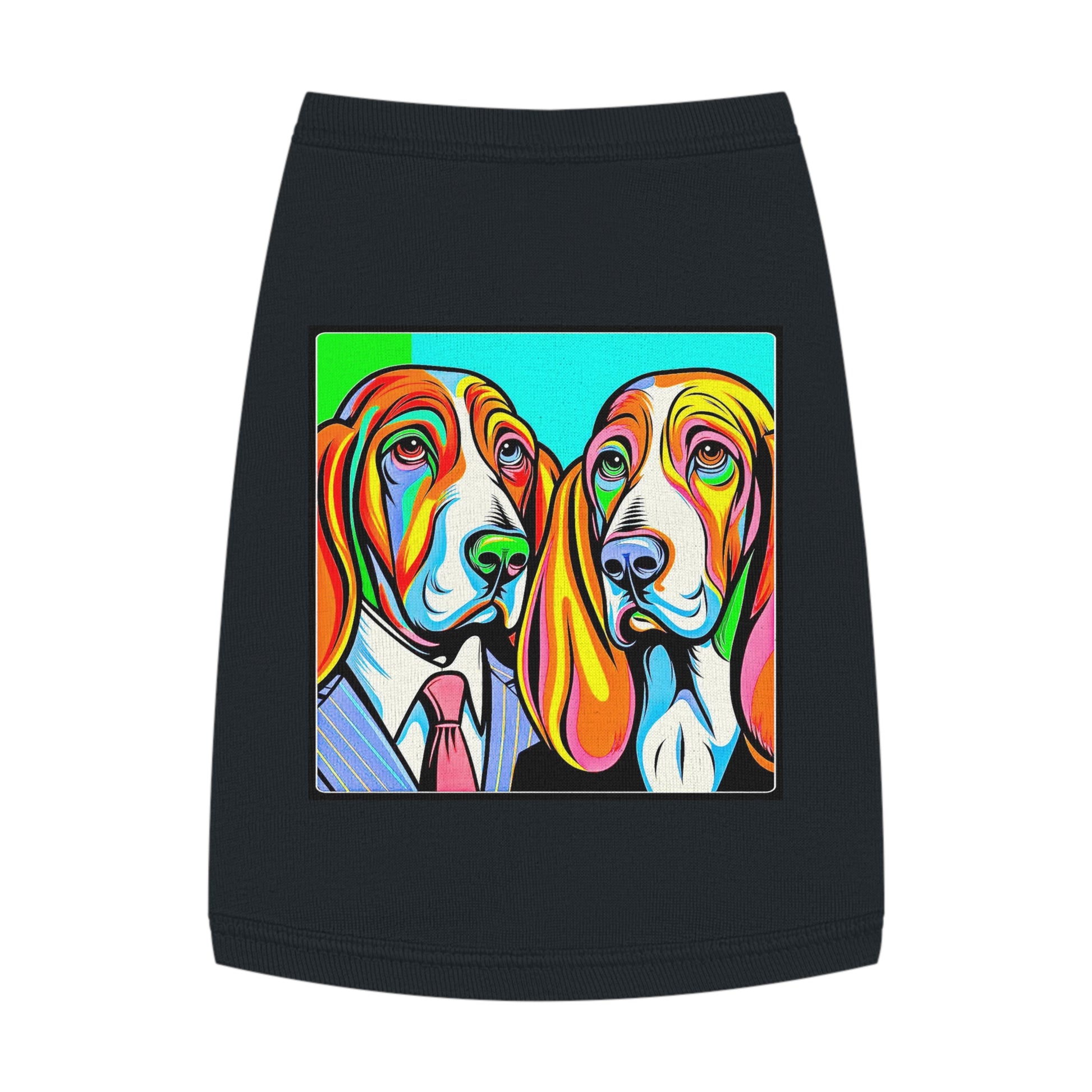 Pet Tank Top Basset Hound Pets Printify M Black