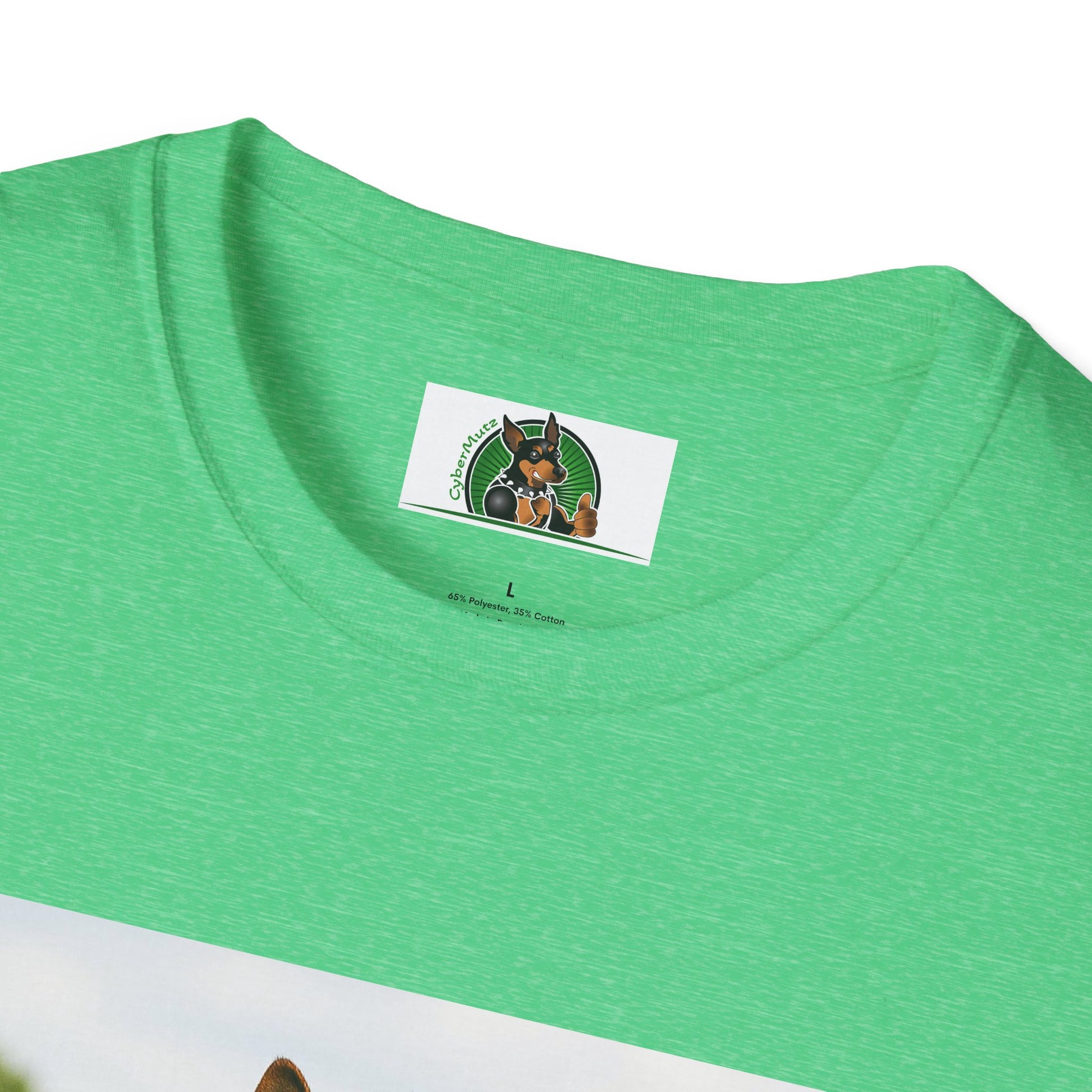 German Shepherd Soccer T-Shirt — Sports Dog Playing Soccer T-Shirt Printify