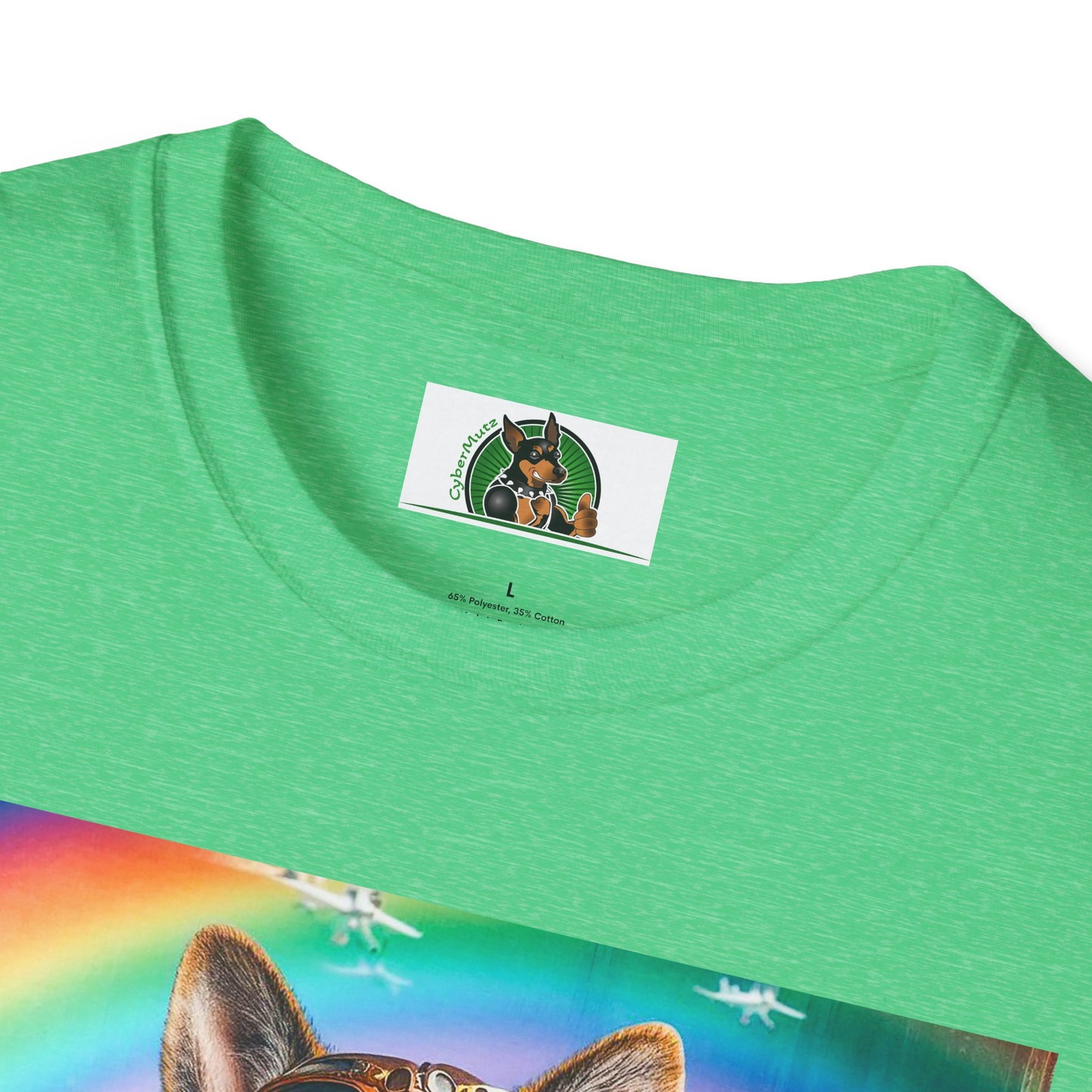 German Shepherd airplane flying