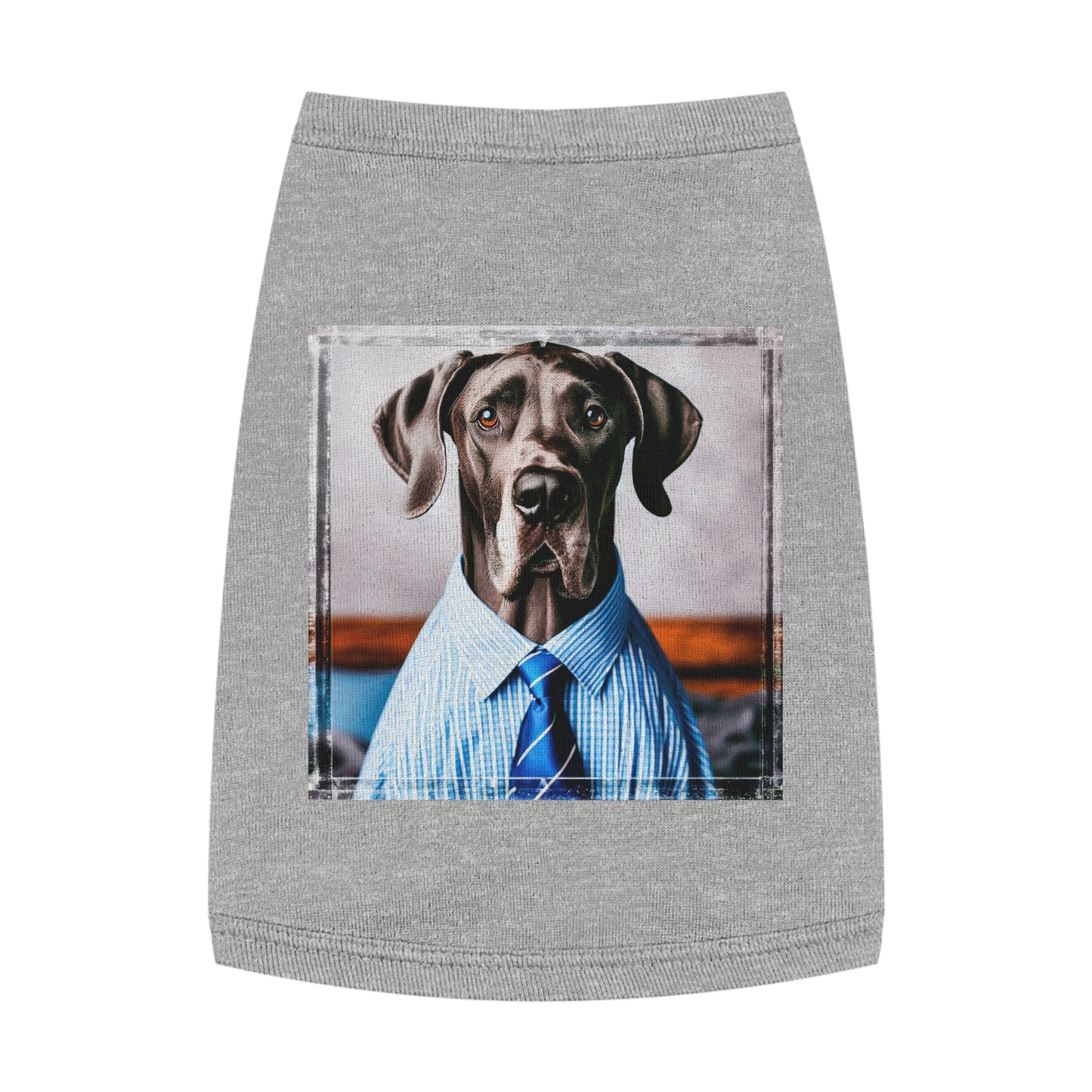 Pet Tank Top Great Dane Pets Printify M Heather