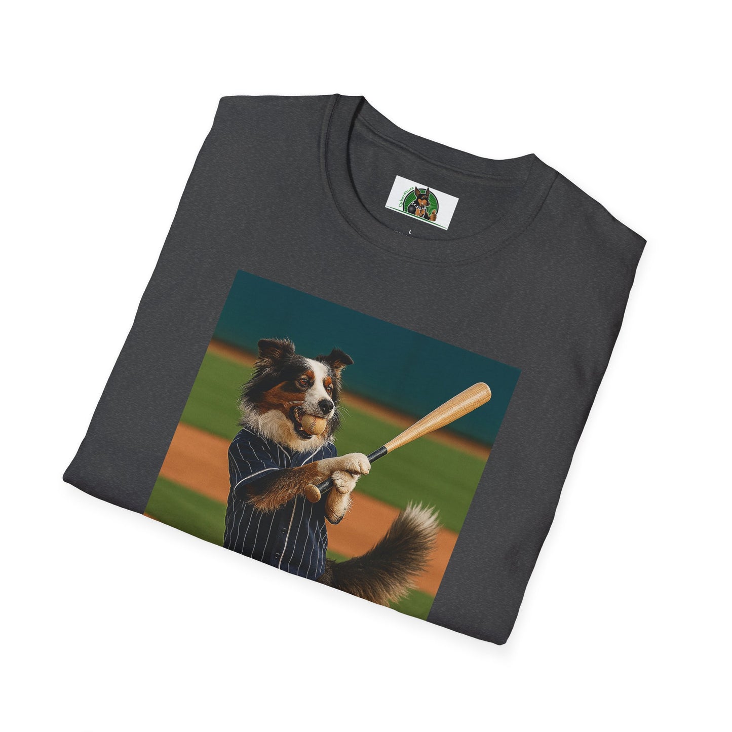 Sports Baseball Australian Shepherd Unisex T-Shirt T-Shirt Printify