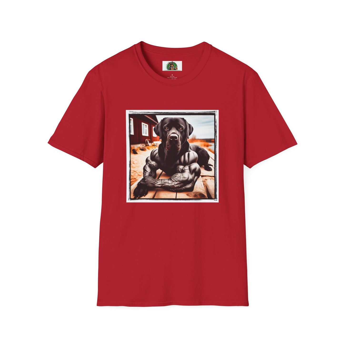 Labrador Retriever T-Shirt Printify S Cherry Red 