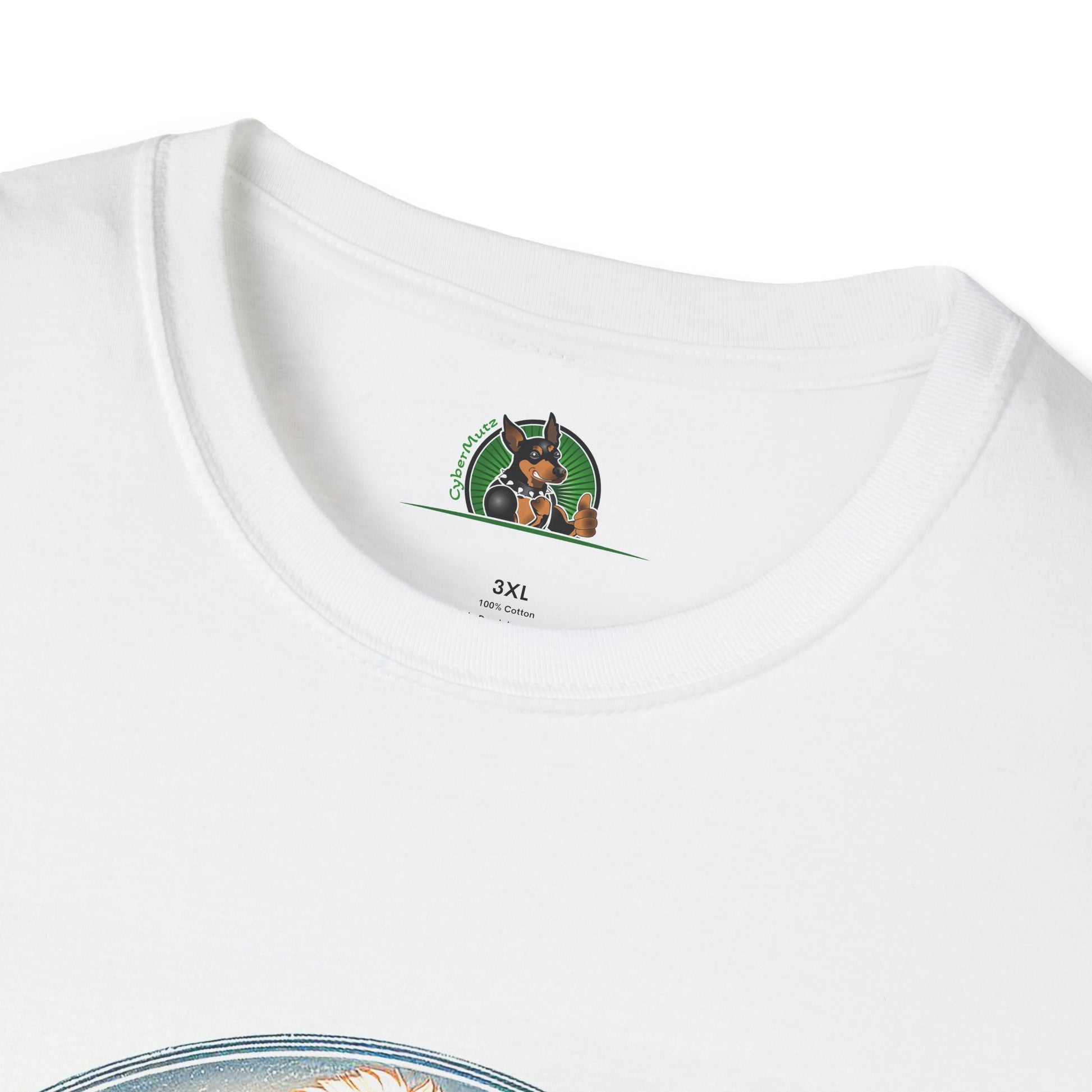 Golden Doodle flowery waves t shirt T-Shirt Printify