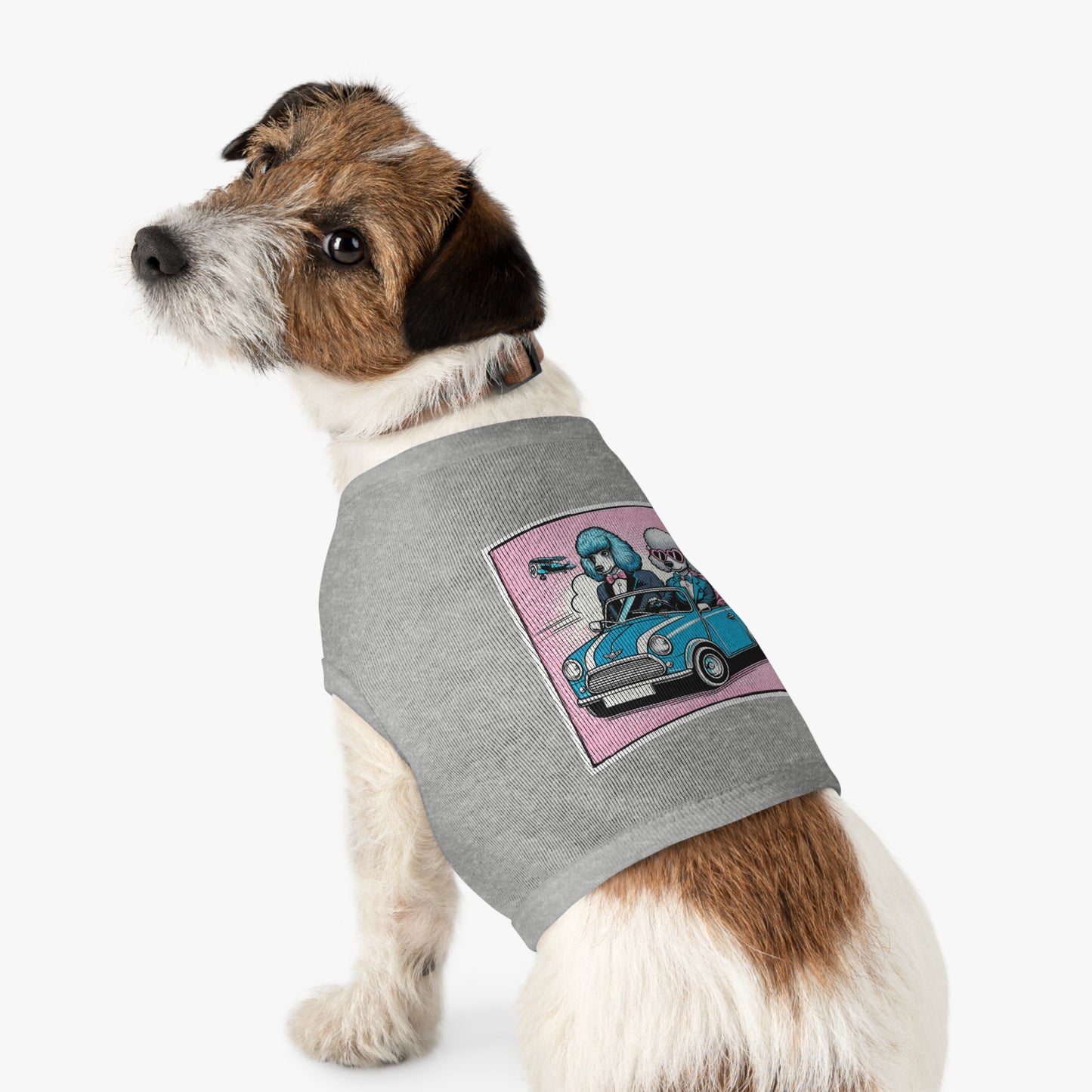 Wacky Pet Tank Top Poodle Pets Printify   