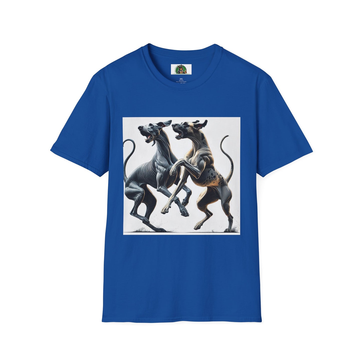 Dancing Great Danes T-Shirt T-Shirt Printify XS Royal