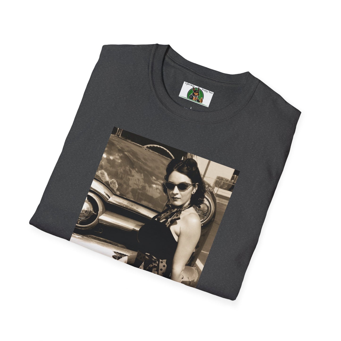 Mis·cel·la·ne·ous Rockabilly Girl T-Shirt Printify   