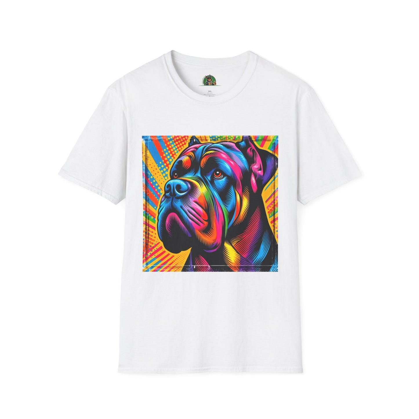 Cane Corso Colorful Pop Art TShirt T-Shirt Printify XS White