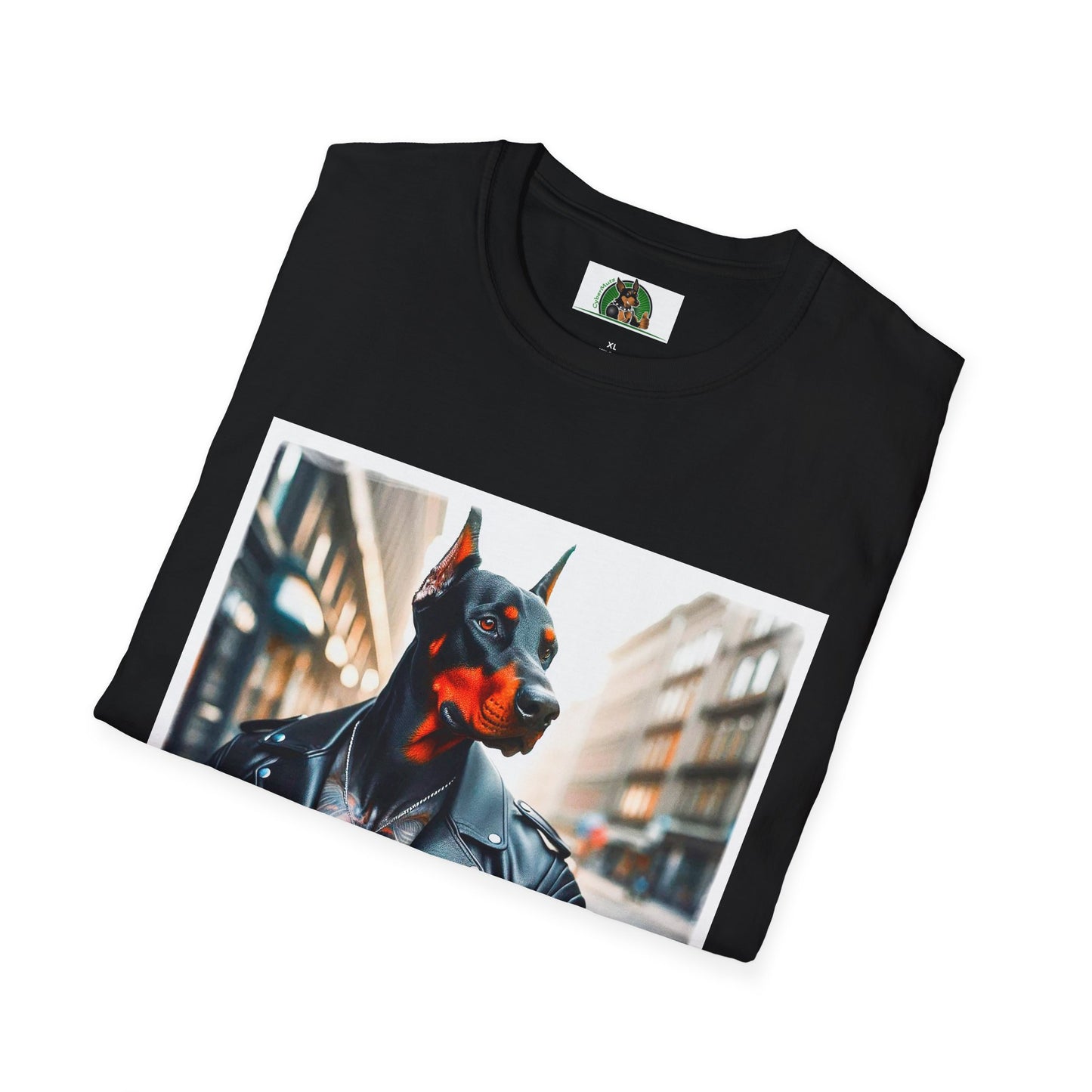 Doberman tough guy t shirt T-Shirt Printify