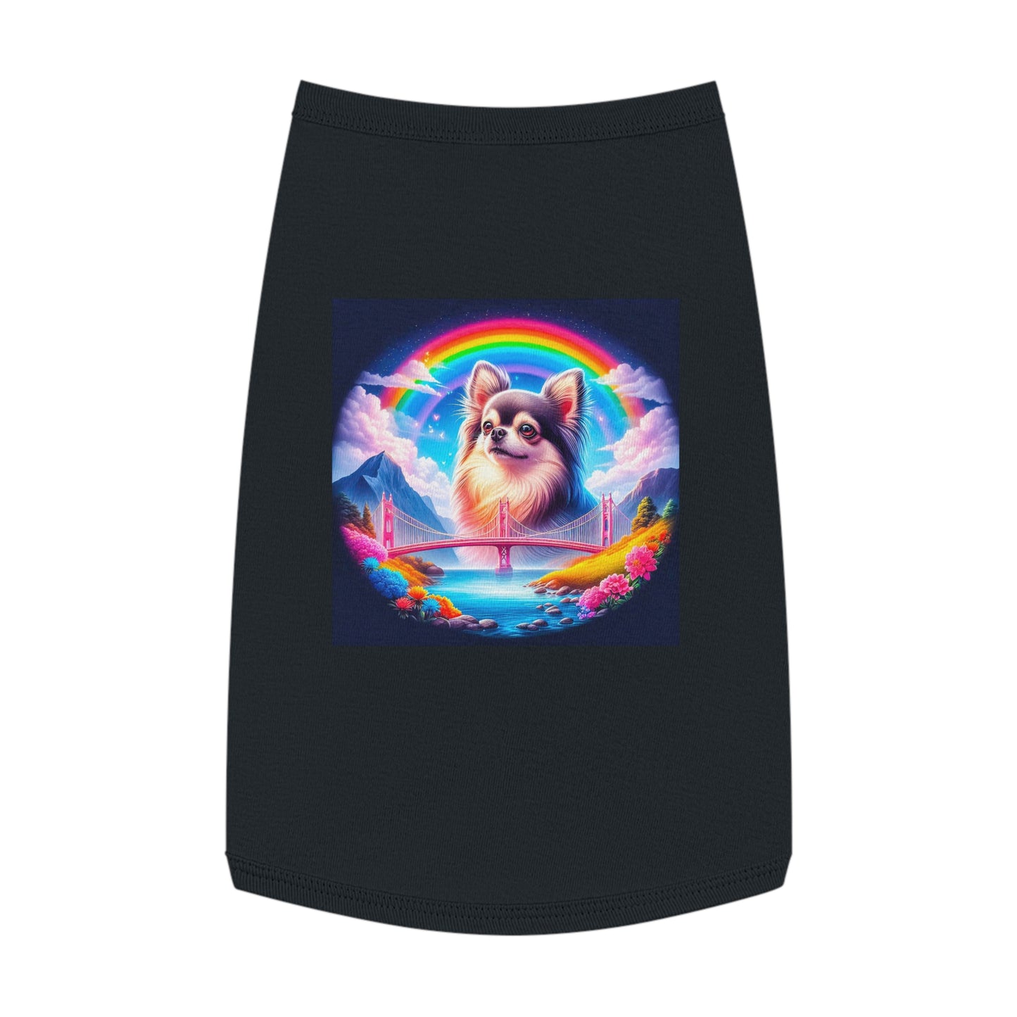 Pet Tank Top Chihuahua Pets Printify L Black