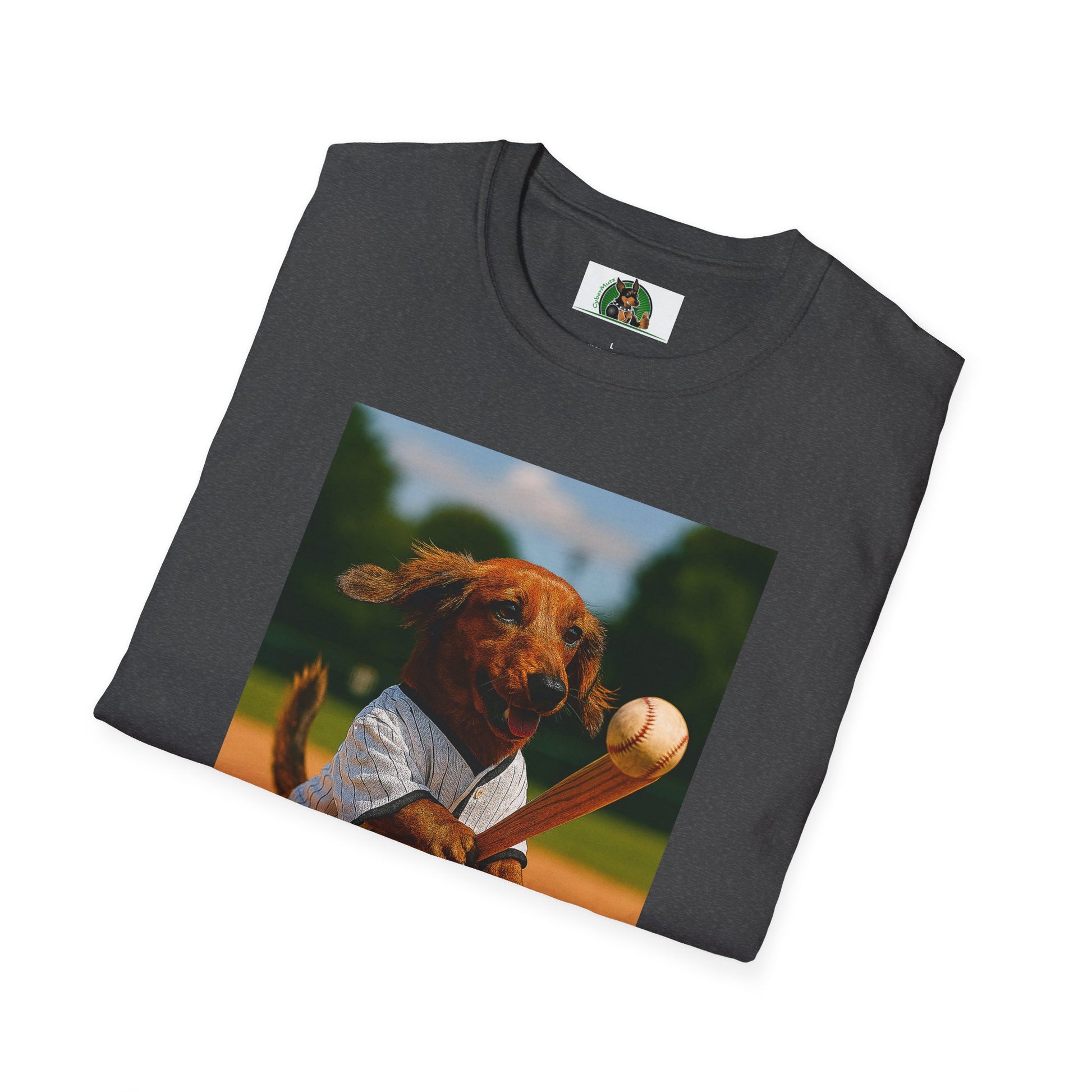 Sports Dachshund Baseball T-Shirt T-Shirt Printify