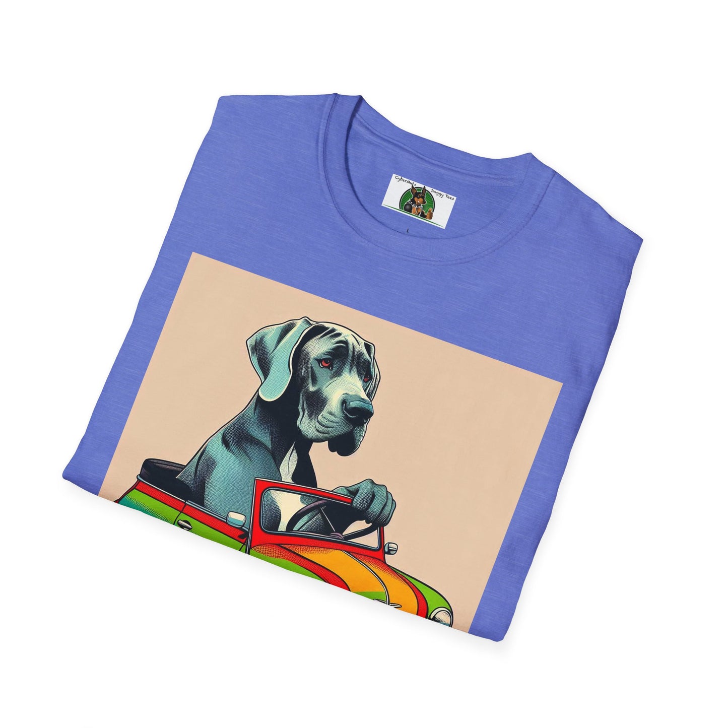 Labrador in a Wacky Little Car T-Shirt Printify   