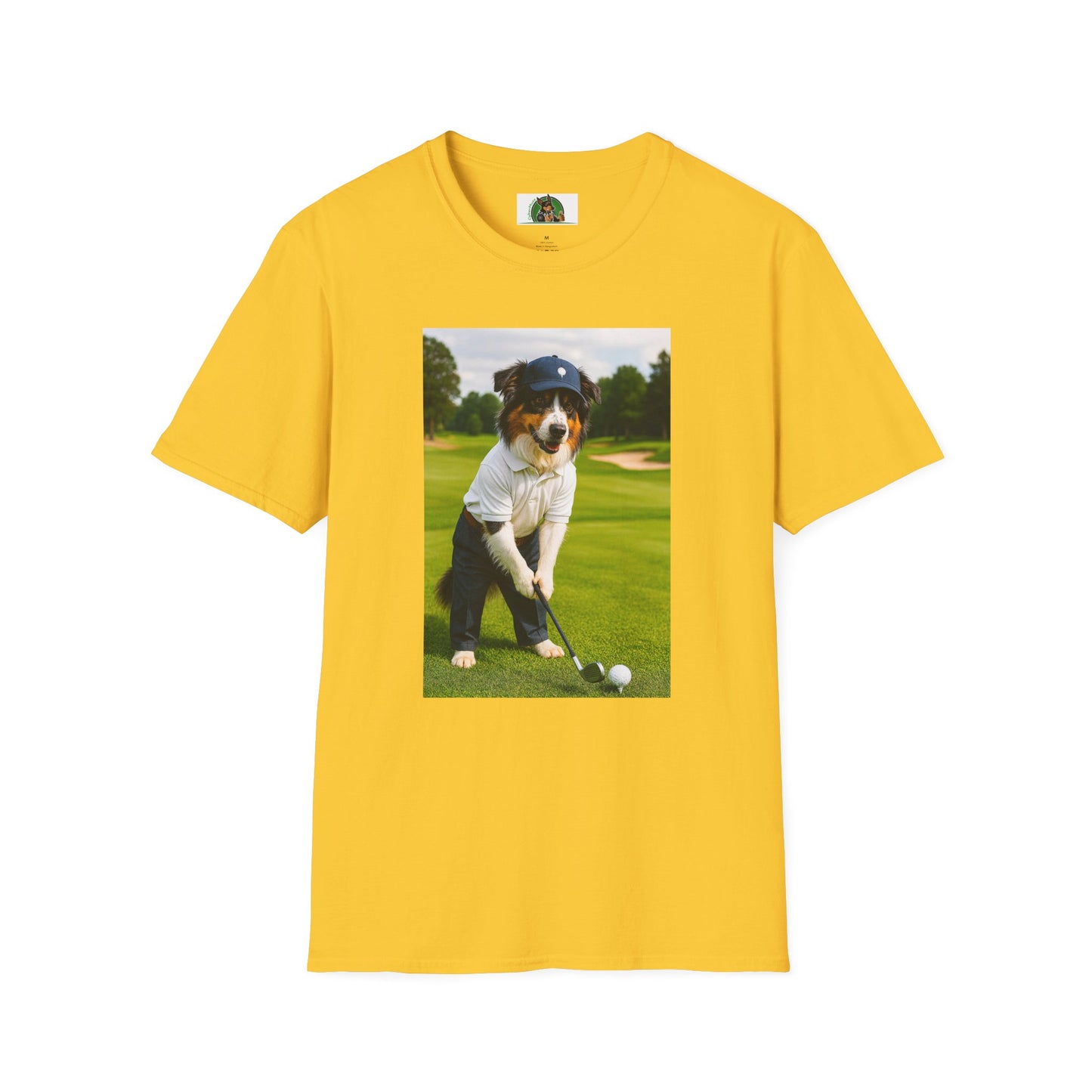 Sports Golf Australian Shepherd T-Shirt T-Shirt Printify Daisy S