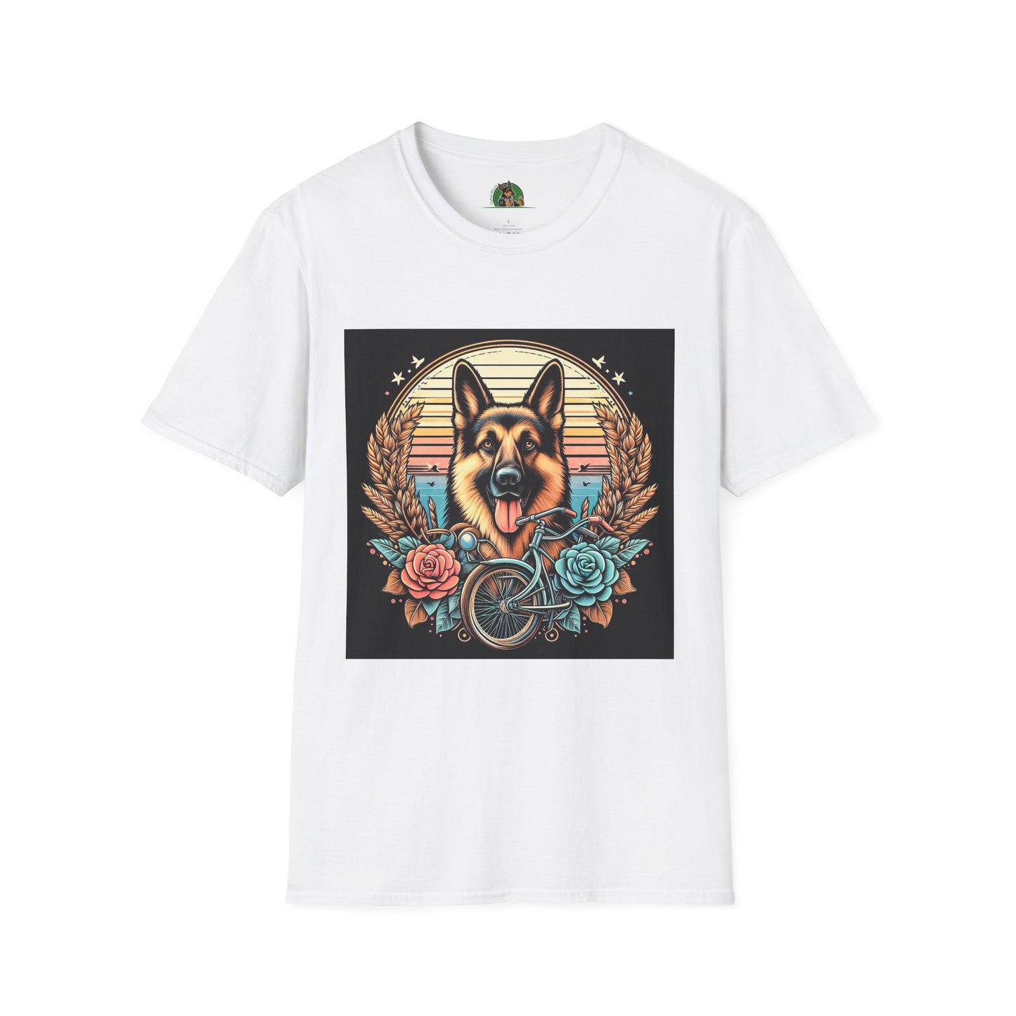 Marketing German Shepherd Mis·cel·la·ne·ous T-Shirt Printify S White 