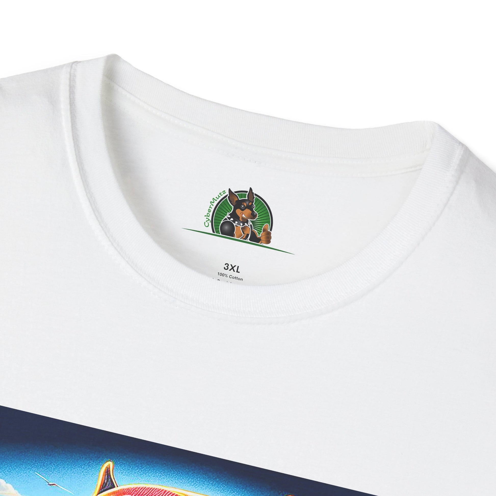 Pit Bull doggie surfer shirt T-Shirt Printify