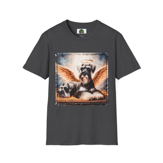 Miniature Schnauzer heavenly Angel shirt T-Shirt Printify XS Dark Heather